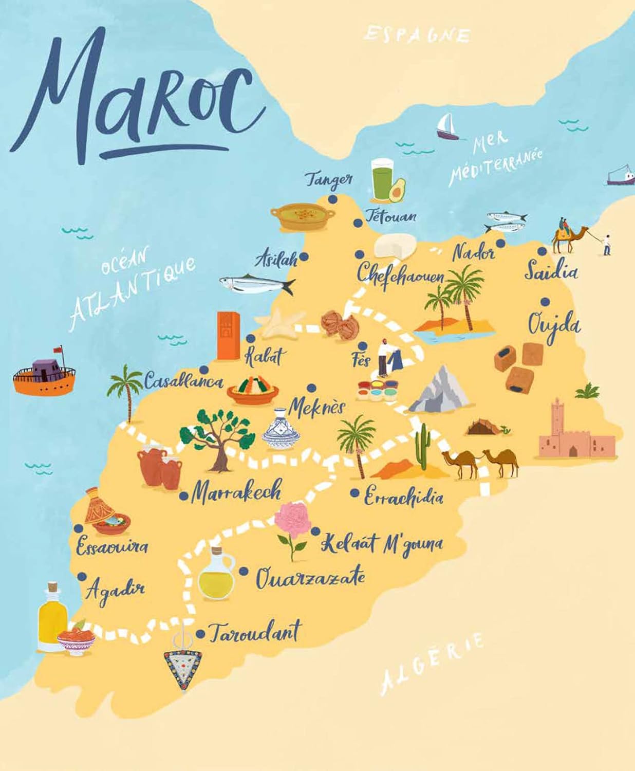 Maroc: Balades Gourmandes, Recettes et Art de Vivre (Nadia Paprikas)
