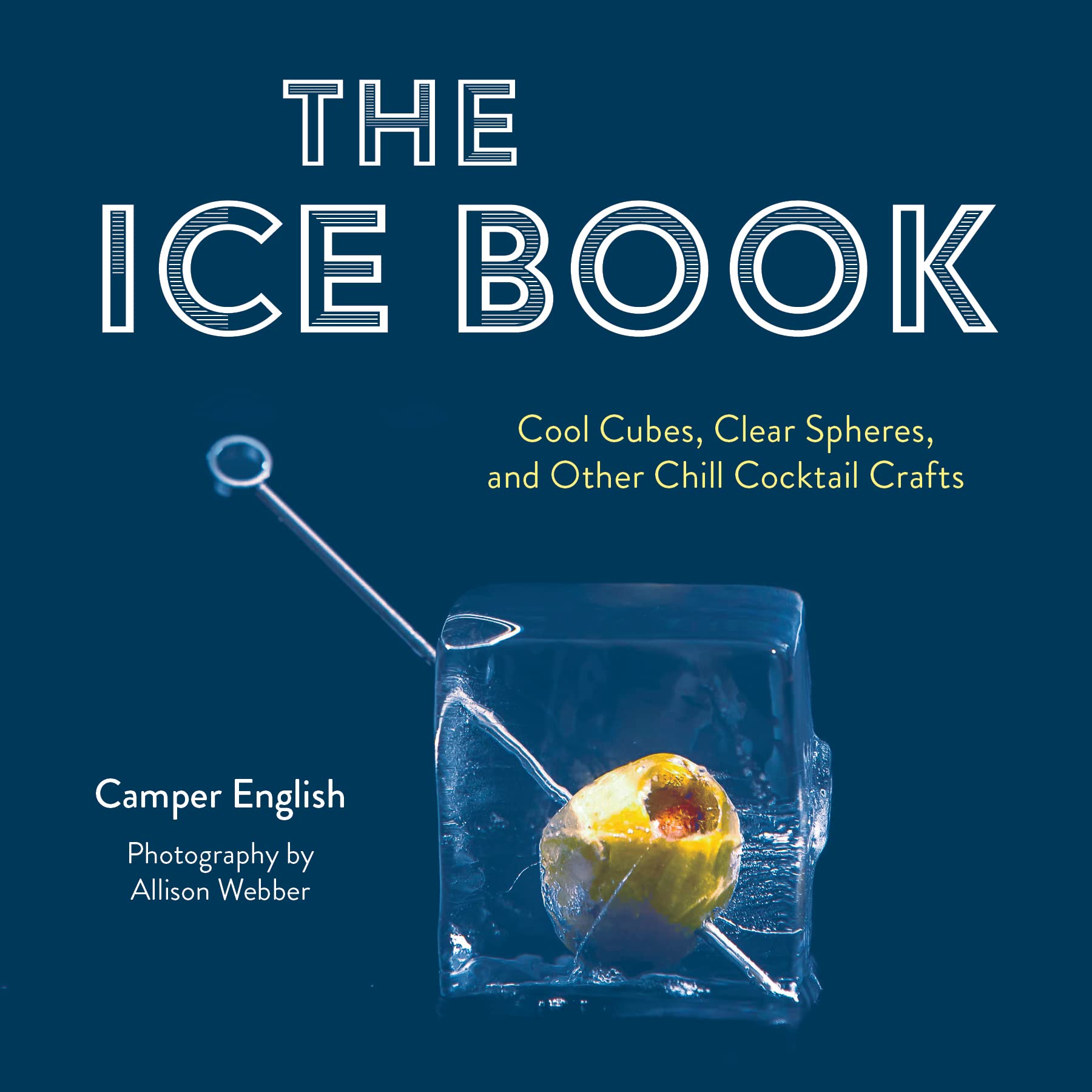 The Ice Book: Cool Cubes, Clear Spheres, and Other Chill Cocktail Crafts (Camper English) *Signed*