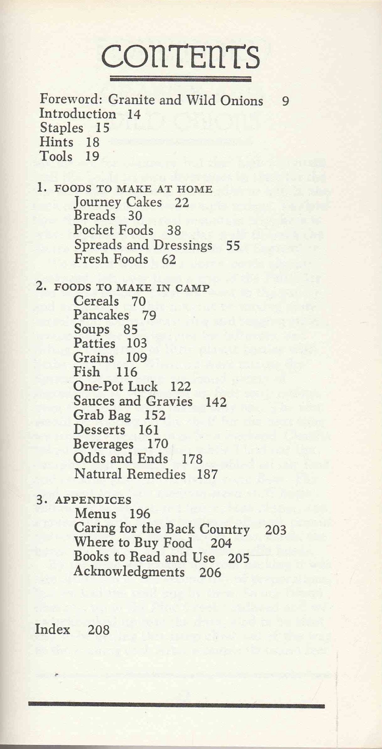 (Camping) Vikki Kinmont and Claudia Axcell. Simple Foods for the Pack: Sierra Club Books