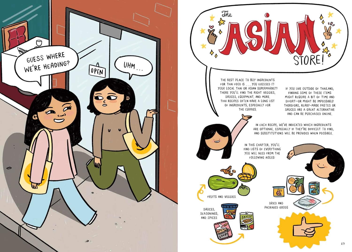 Noodles, Rice, and Everything Spice: A Thai Comic Book Cookbook (Christina De Witte, Mallika Kauppinen)