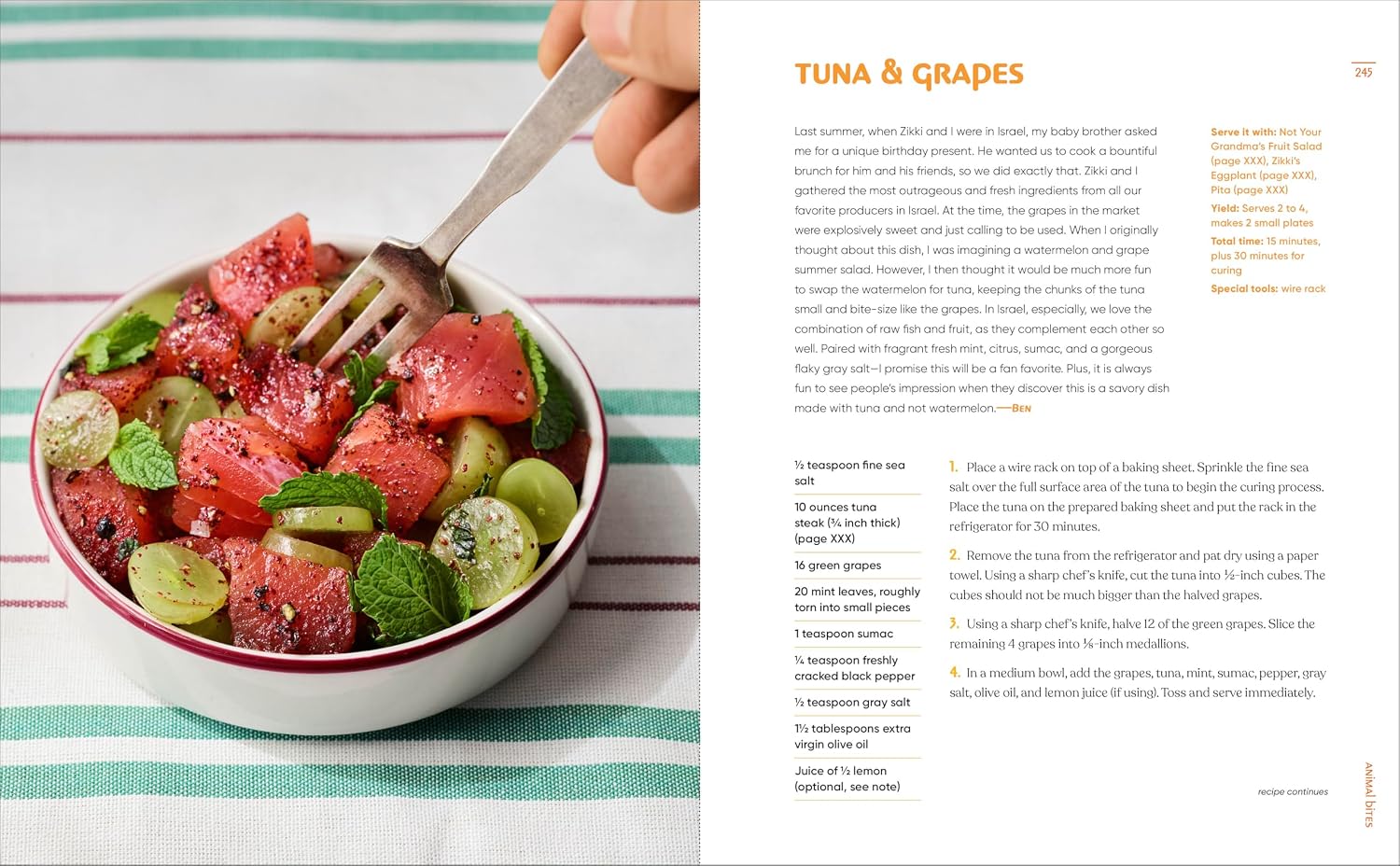 Eat Small Plates: Vibrant, Shareable Dishes for Daily Joy (Ben Siman-Tov, Zikki Siman-Tov) *Signed*