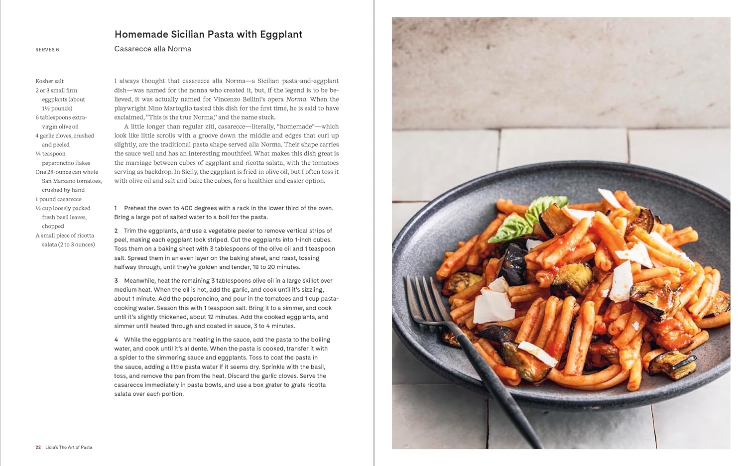 Lidia's The Art of Pasta: An Italian Cookbook (Lidia Matticchio Bastianich and Tanya Bastianich-Manuali) *Signed*
