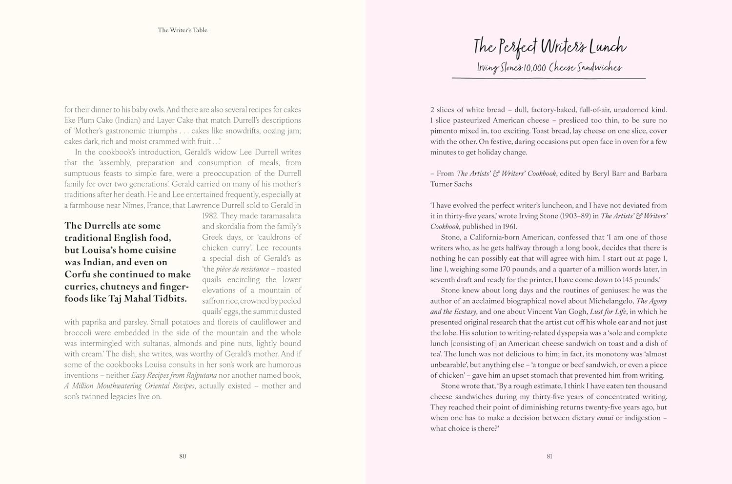 The Writer's Table: Famous authors and their favourite recipes (Valerie Stivers, Katie Tomlinson)