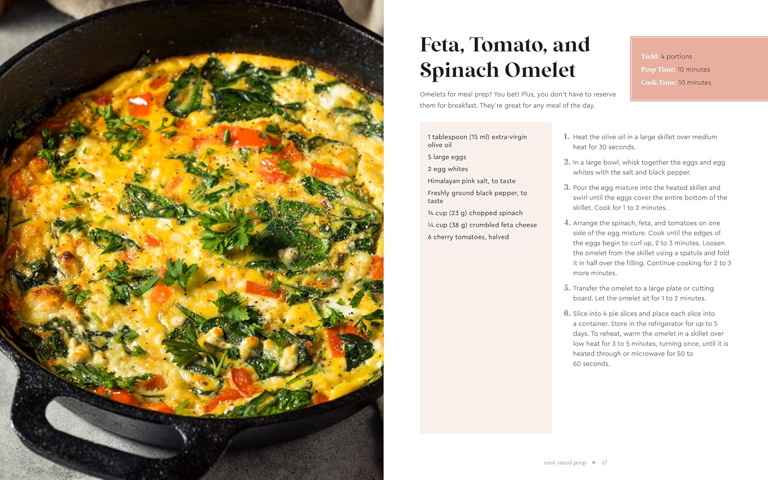 Easy Meal Prep: Save Time and Eat Healthy with over 75 Recipes (Erin Romeo)