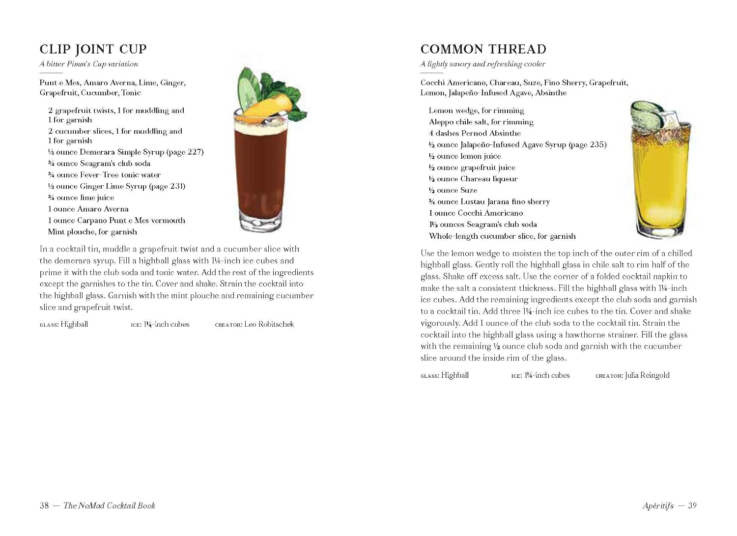 The NoMad Cocktail Book (Leo Robitschek)