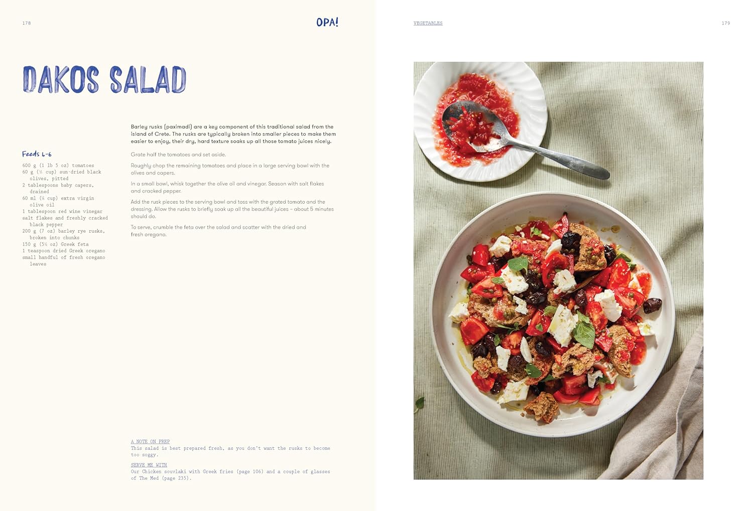 OPA!: Recipes inspired by Greek tavernas (Helena Moursellas and Vikki Moursellas)