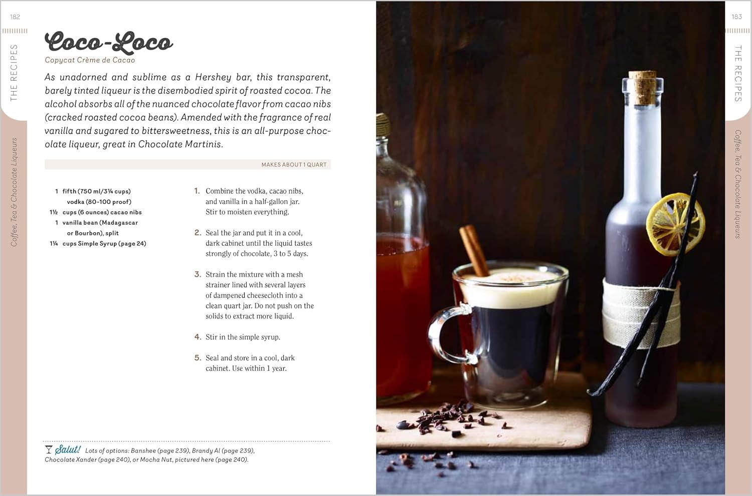 Homemade Liqueurs and Infused Spirits: Innovative Flavor Combinations, Plus Homemade Versions of Kahlúa, Cointreau, and Other Popular Liqueurs  (Andrew Schloss)