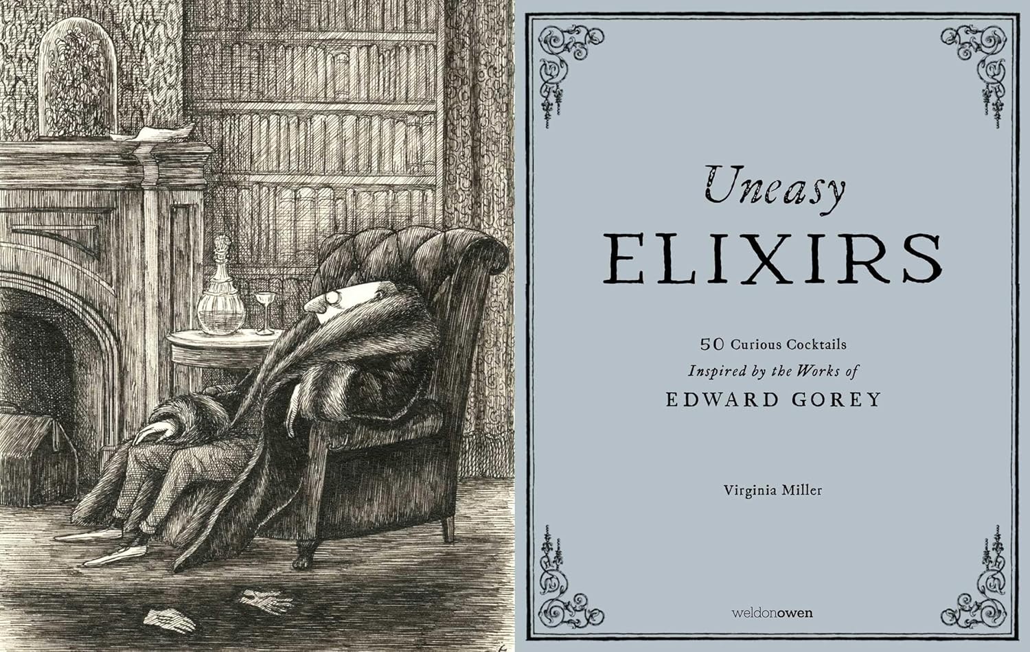 *Pre-order* Uneasy Elixirs: 50 Curious Cocktails Inspired by the Works of Edward Gorey (Virginia Miller))