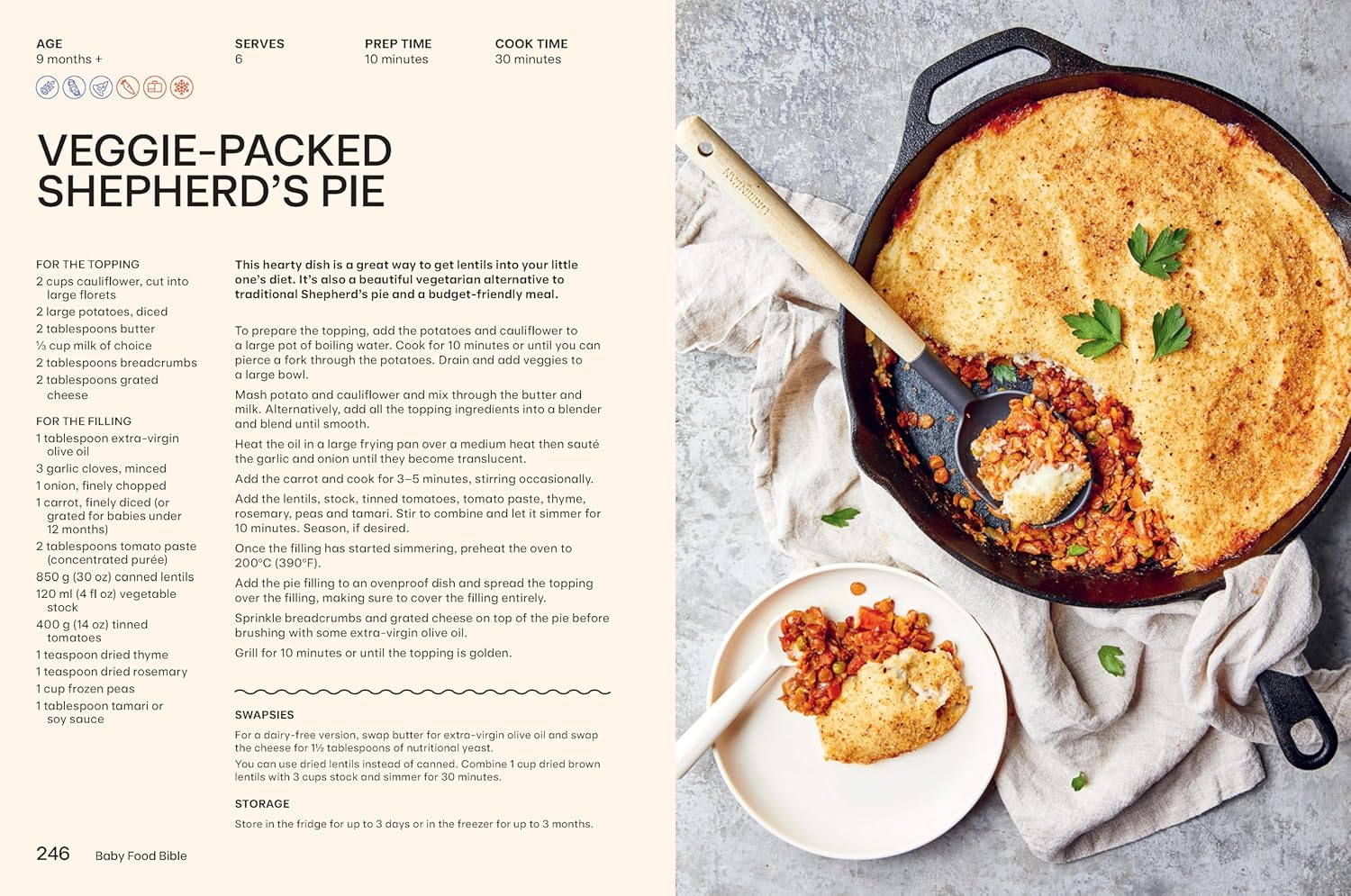 Baby Food Bible: A Nourishing Guide to Feeding Your Family, From First Bite and Beyond (Julia Tellidis, Lauren Skora)