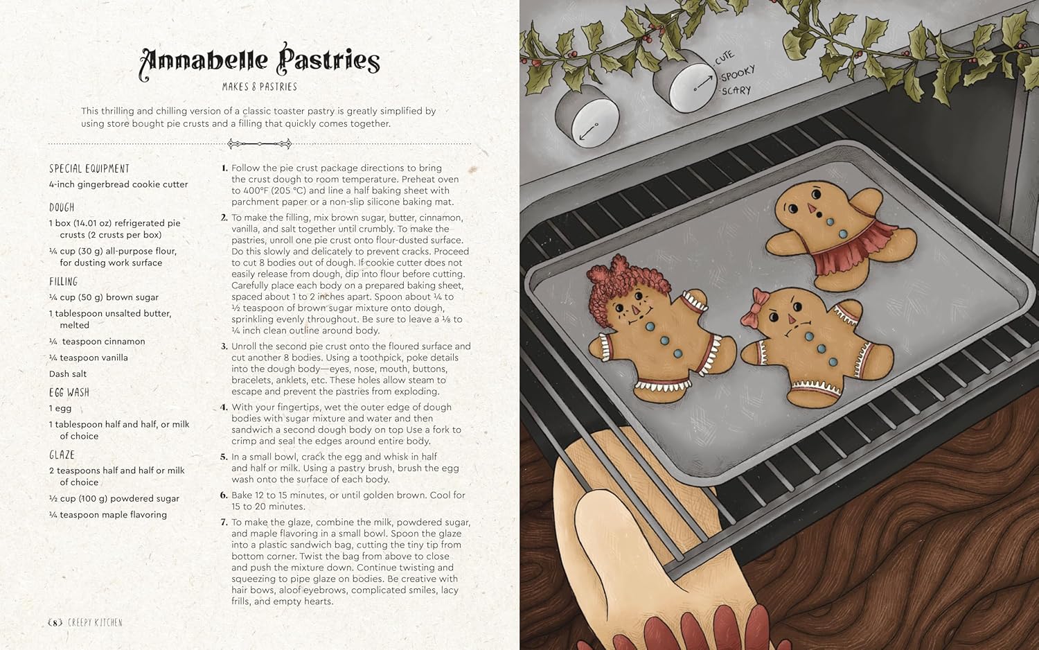 Creepy Kitchen: 60 Terror―rific Recipes That’ll Possess Your Palette (Kim Kindelsperger, Kitty Willow Wilson)