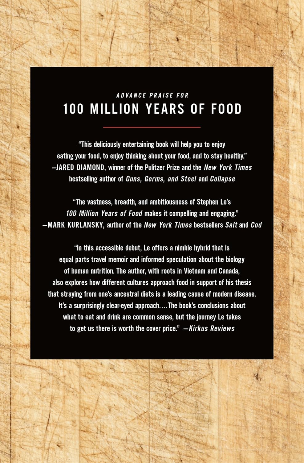 100 Million Years of Food (Stephen Le)