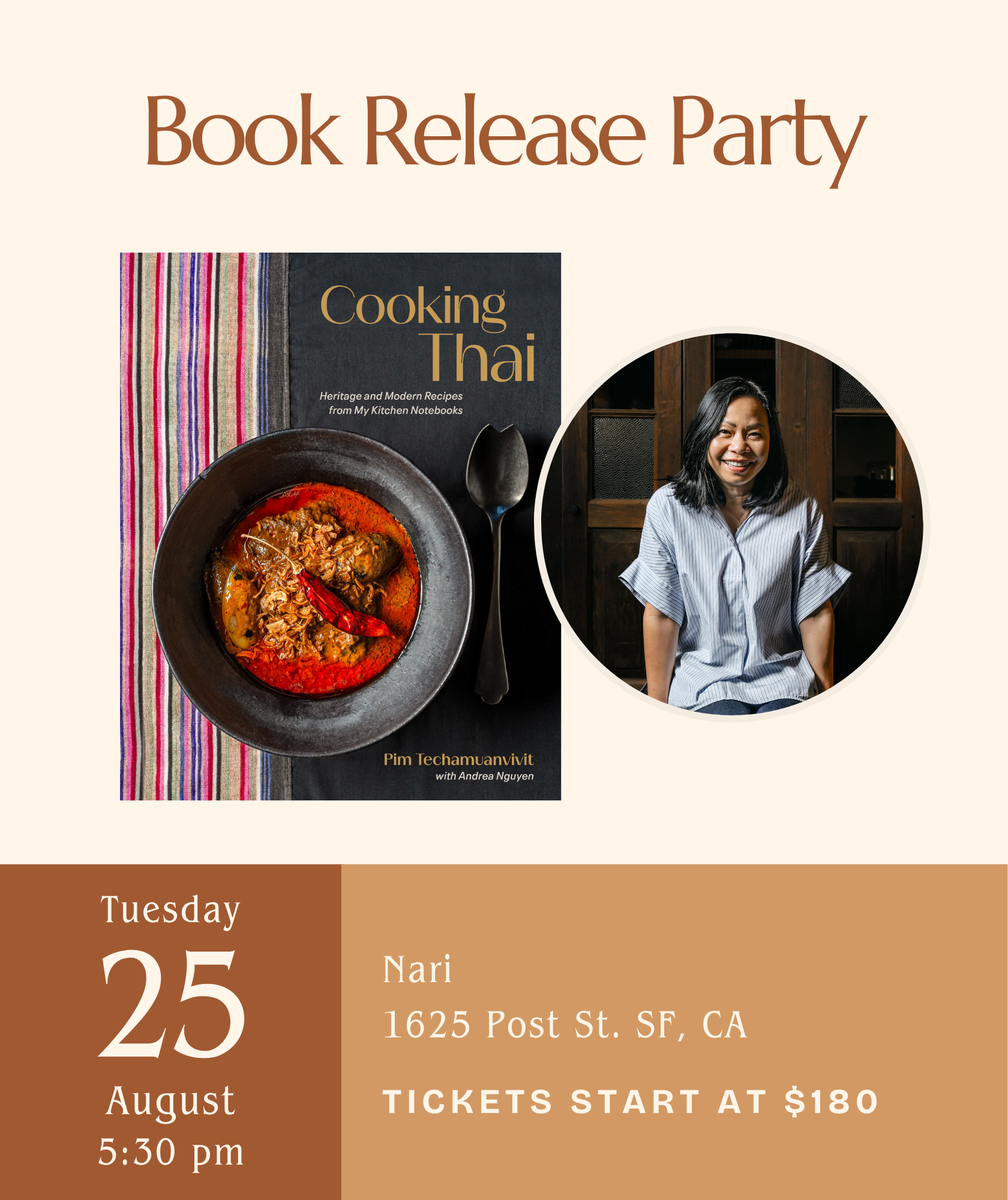 Cooking Thai Book Release Party • Cooking Thai: Heritage and Modern Recipes from My Kitchen Notebooks