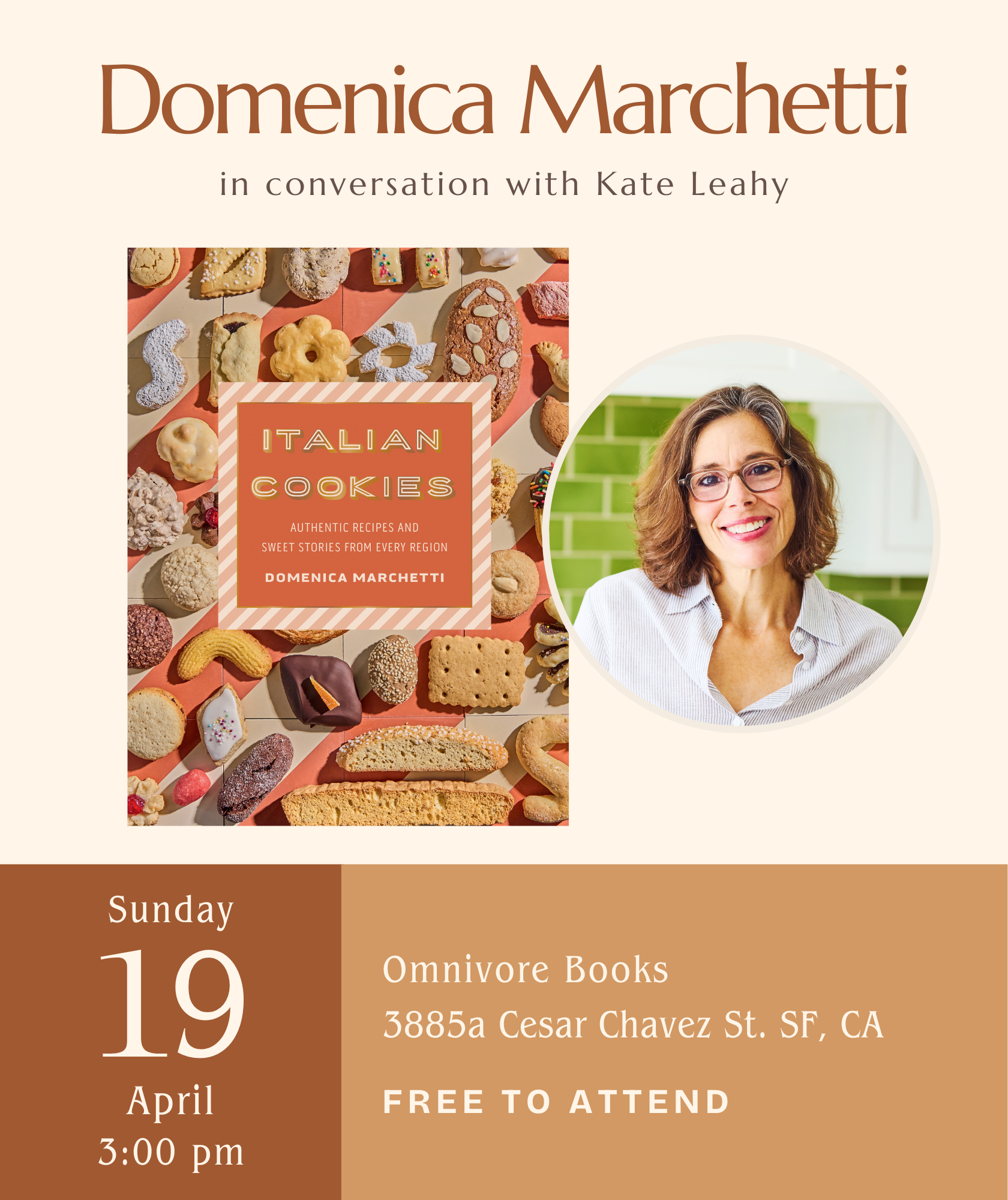 Domenica Marchetti Author Talk • ITALIAN COOKIES: Authentic Recipes and Sweet Stories from Every Region