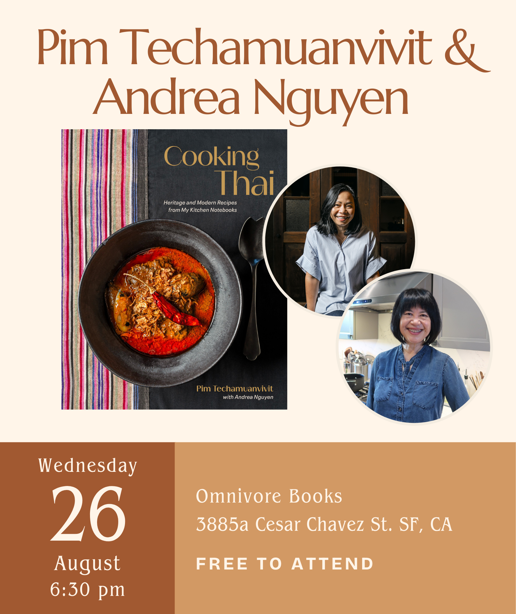 Pim Techamuanvivit & Andrea Nguyen Author Talk • Cooking Thai: Heritage and Modern Recipes from My Kitchen Notebooks