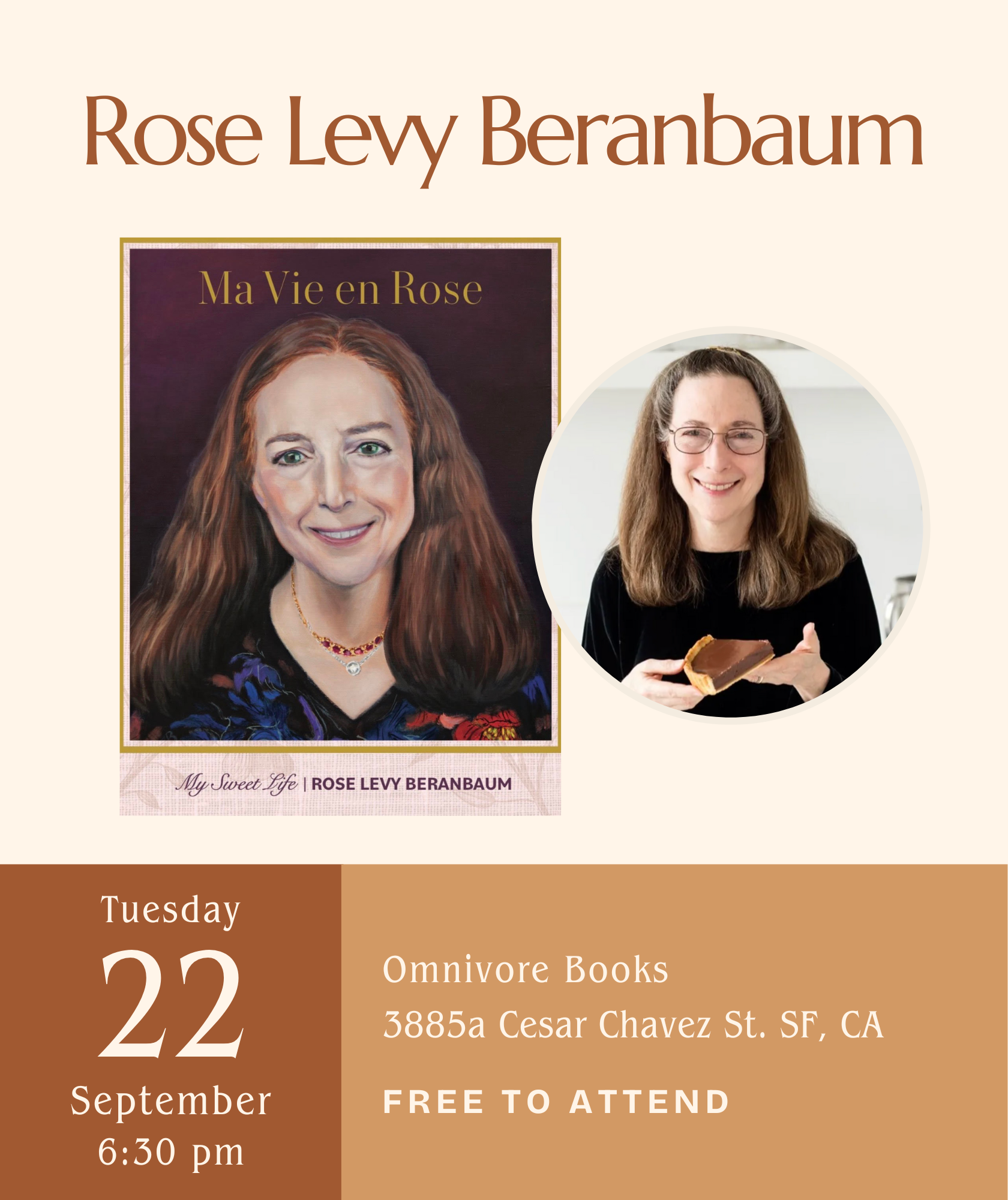 Rose Levy Beranbaum Author Talk • Ma Vie en Rose