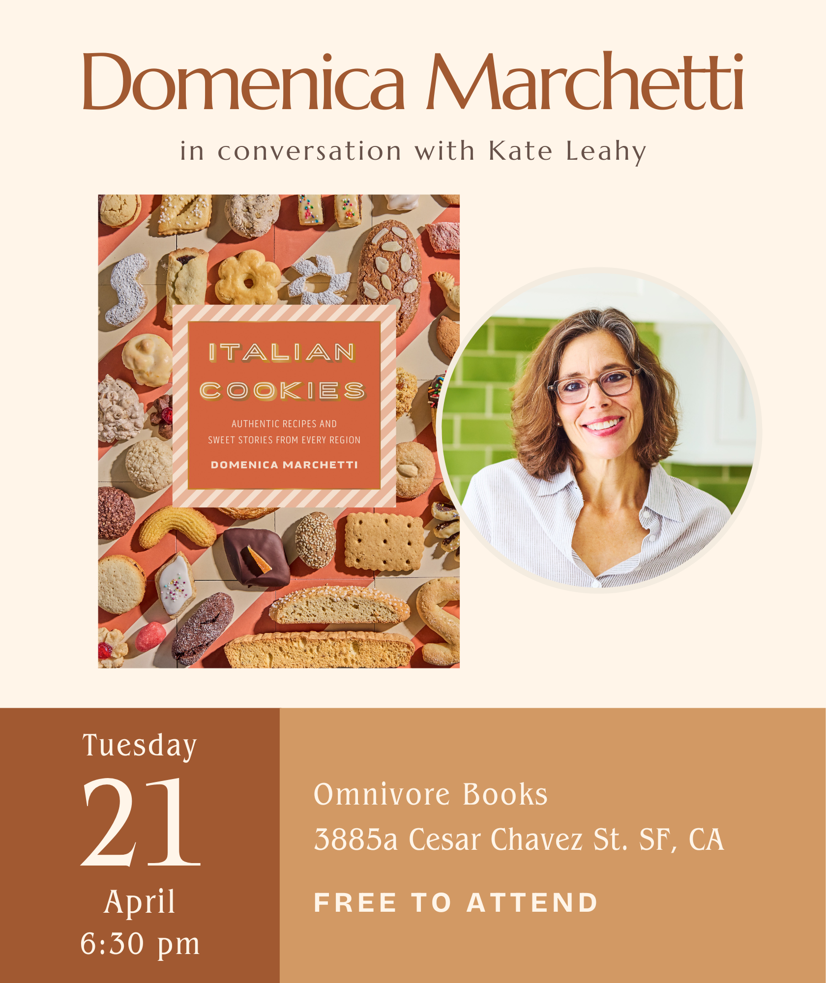 Domenica Marchetti Author Talk • ITALIAN COOKIES: Authentic Recipes and Sweet Stories from Every Region