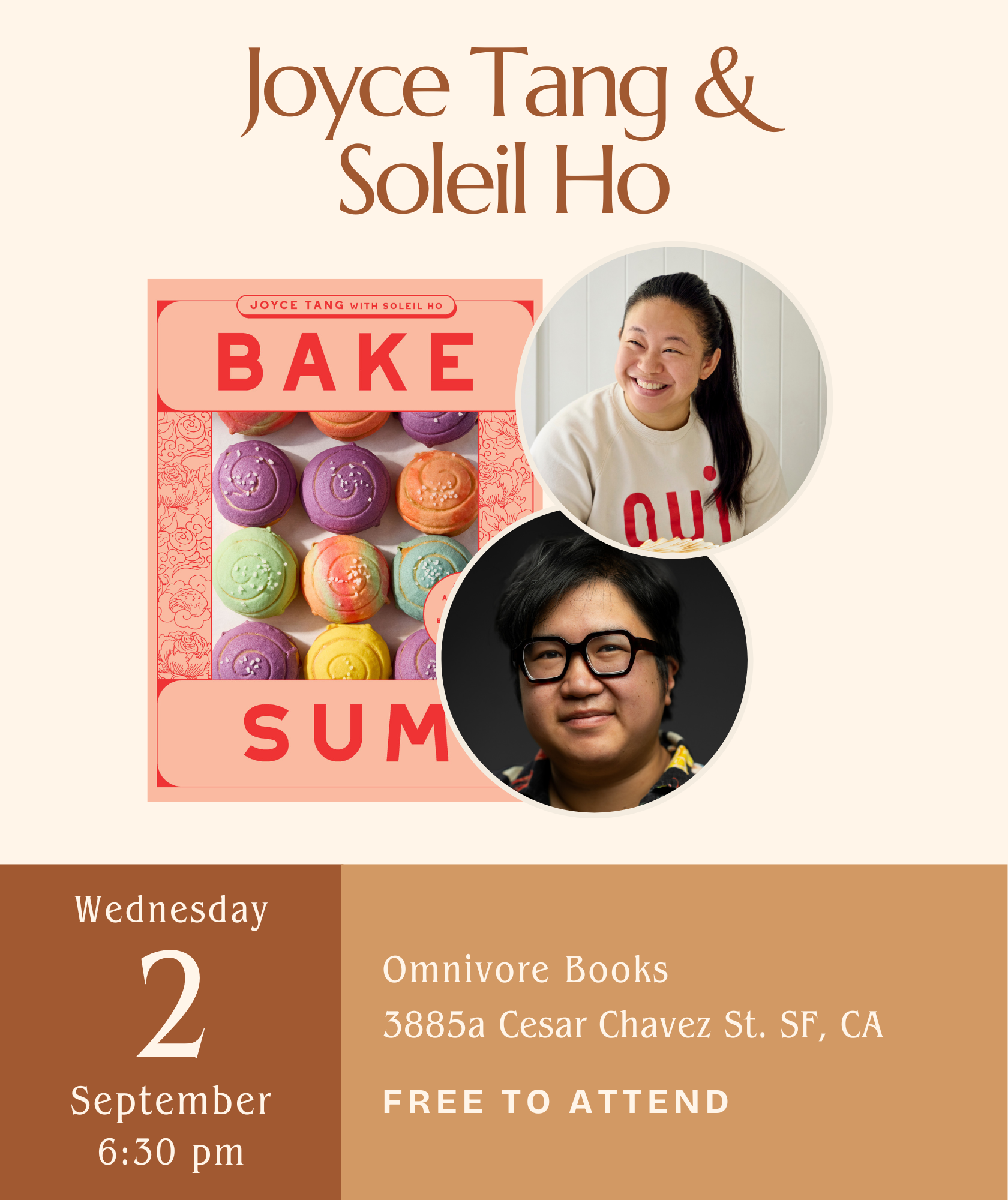 Joyce Tang & Soleil Ho Author Event • Bake Sum: Asian American Pastries, Breads, and Other Treats