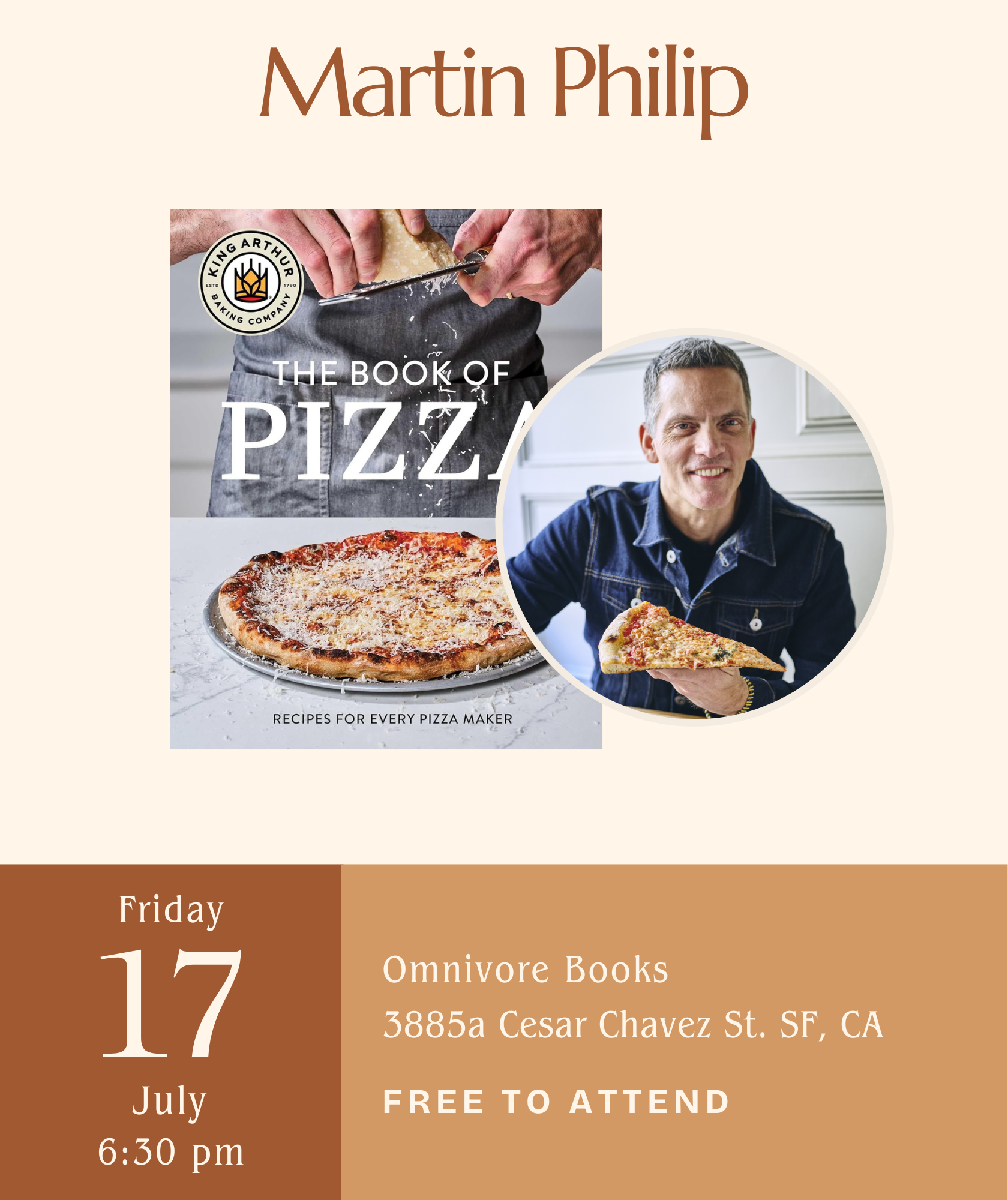 Martin Philip Author Talk • King Arthur Baking Company's Book of Pizza: Recipes for Every Pizza Maker