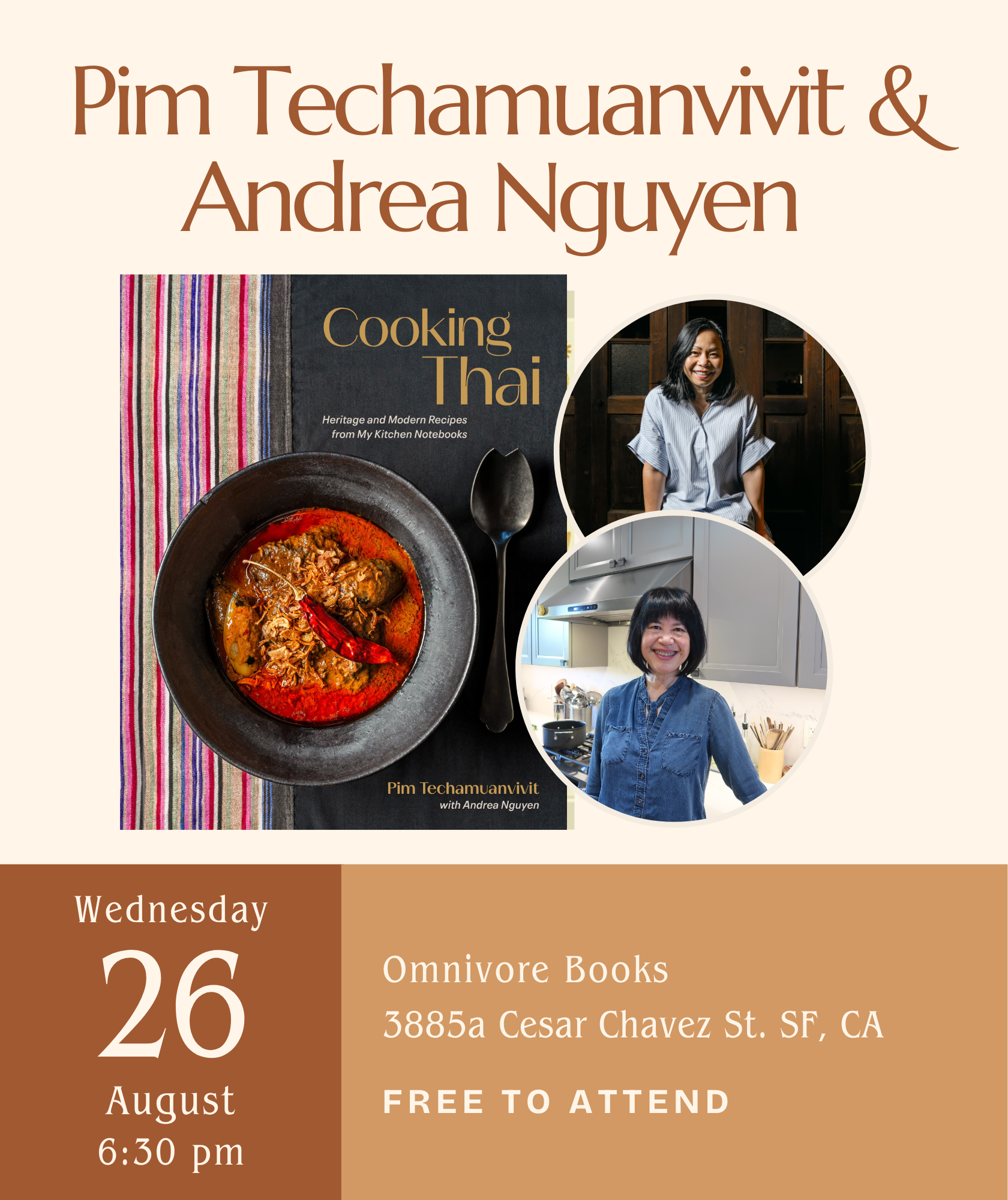 Pim Techamuanvivit & Andrea Nguyen Author Talk • Cooking Thai: Heritage and Modern Recipes from My Kitchen Notebooks