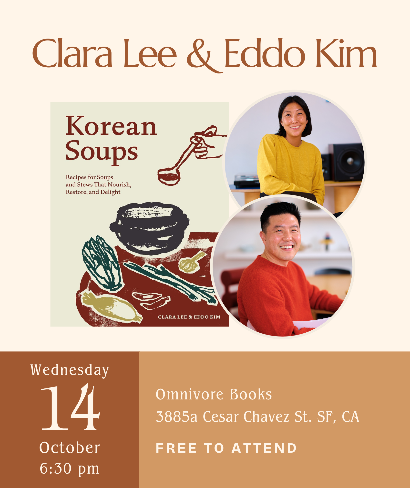 Clara Lee & Eddo Kim Author Talk •  Korean Soups: Korean Soups: Recipes for Soups and Stews That Nourish, Restore, and Delight