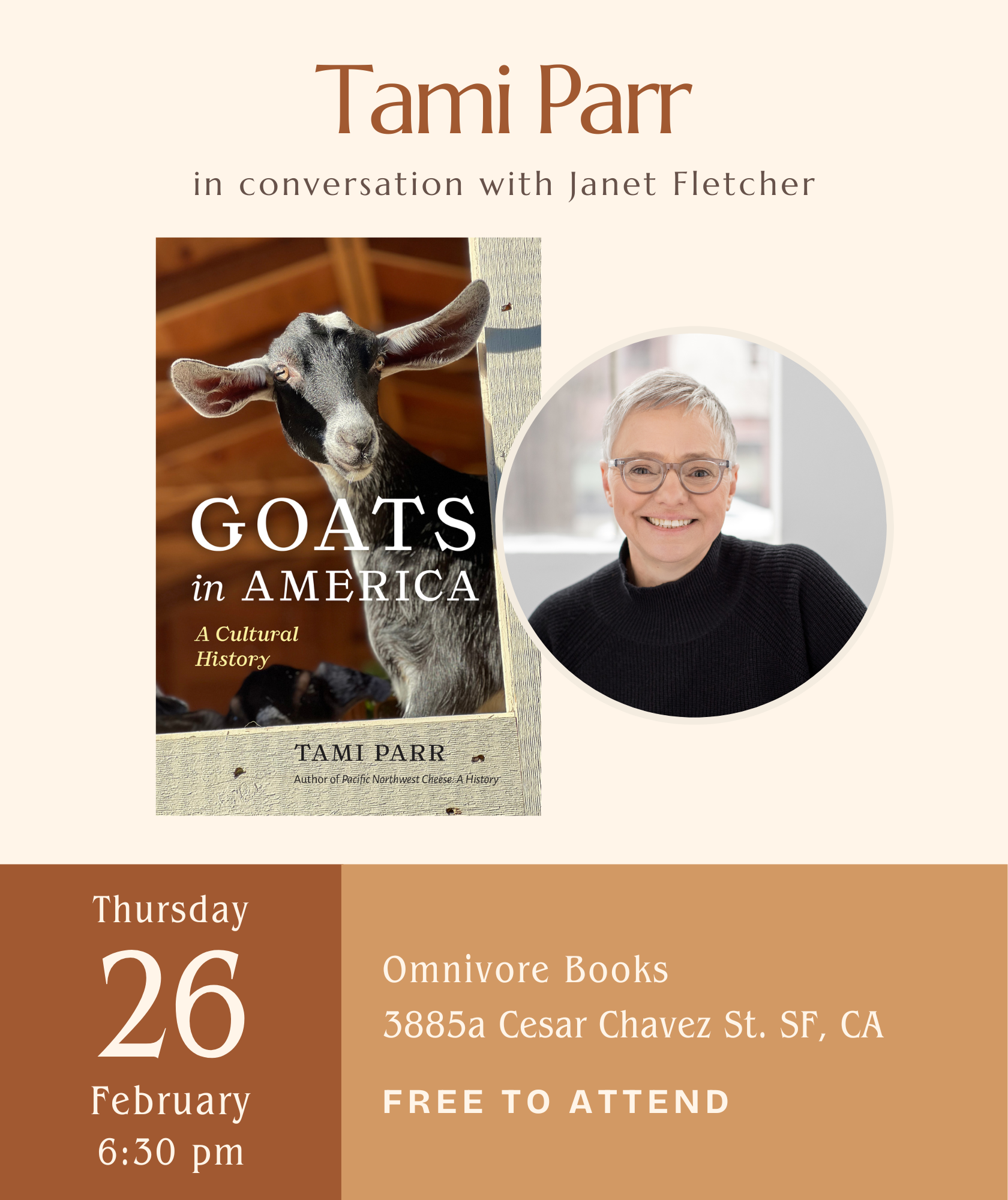 Tami Parr Author Event • Goats in America