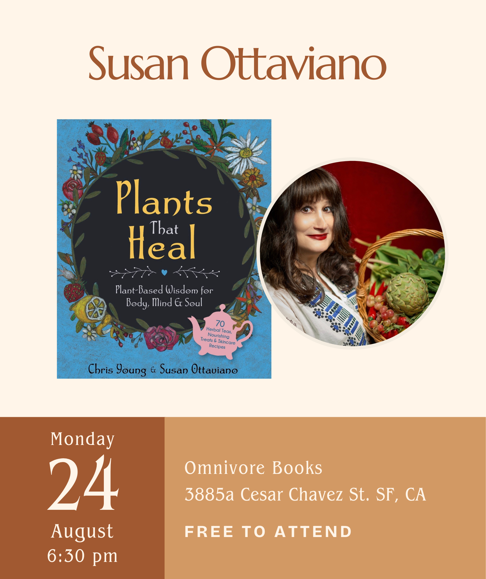 Susan Ottaviano Author Talk  • Plants That Heal: Plant-Based Wisdom for Body, Mind & Soul