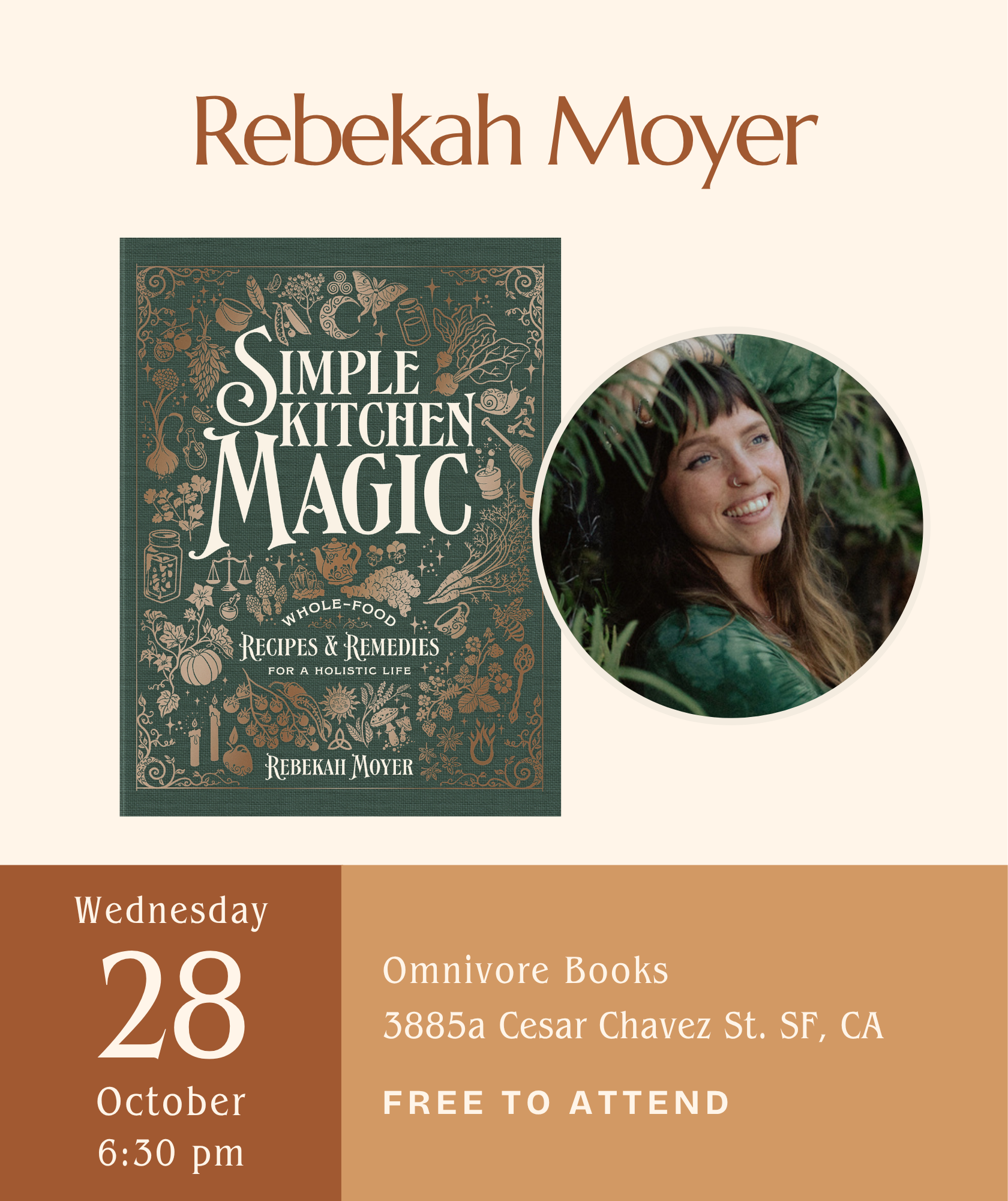 Rebekah Moyer Author Event • Simple Kitchen Magic: Whole-Food Recipes and Remedies for a Holistic Life
