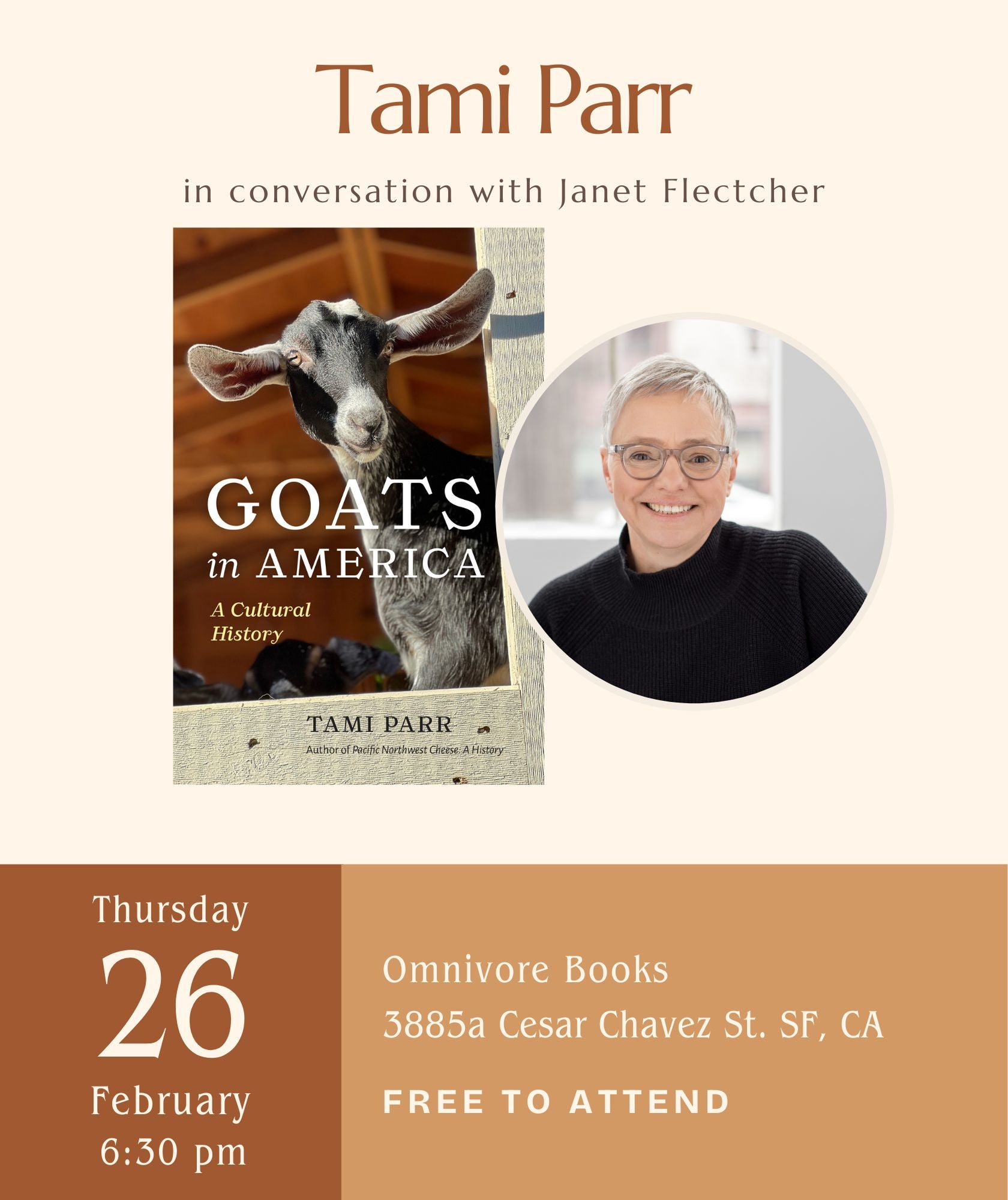 Tami Parr Author Event • Goats in America