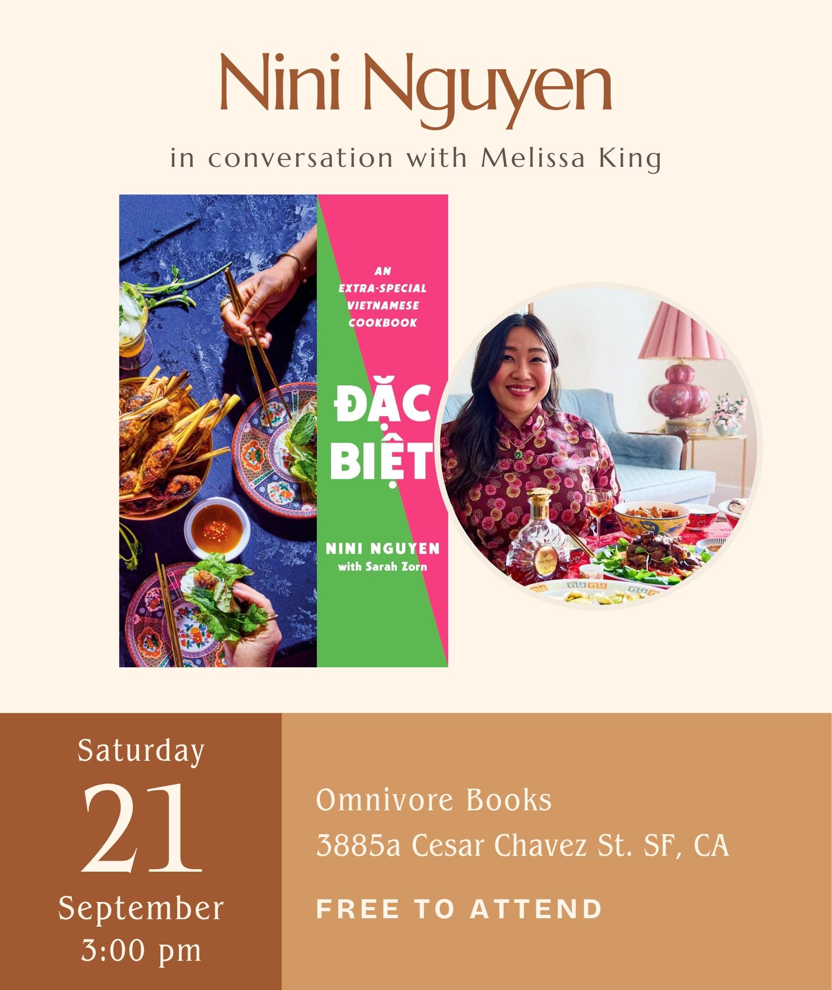 Nini Nguyen Author Talk • Dac Biet: An Extra-Special Vietnamese Cookbook