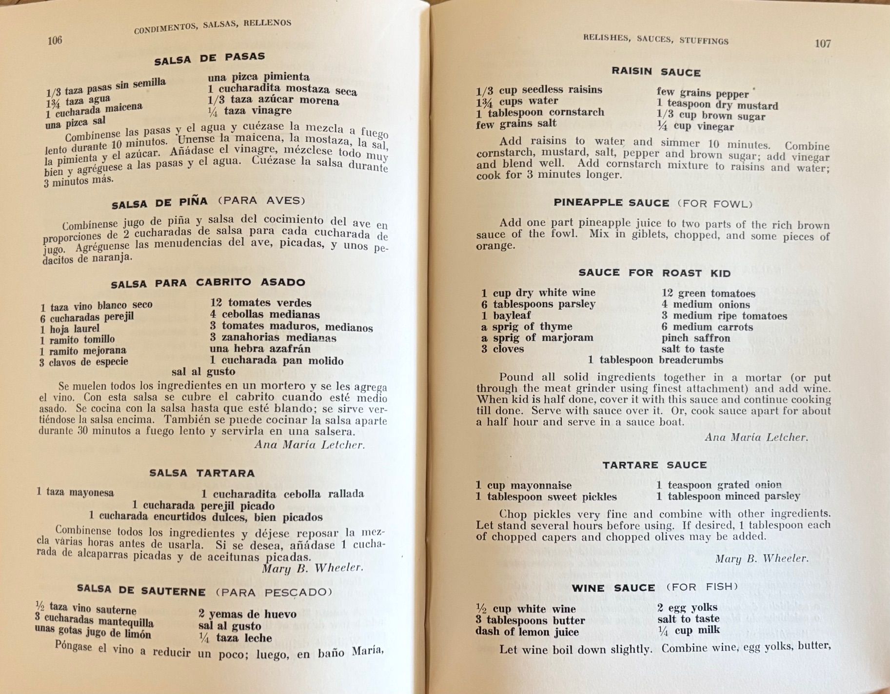 (Venezuelan) Herrera, Elsie, Dorothy Crease, Catherine de Coup-Crank & Dorothy Kamen-Kaye, eds. Buen Provecho! Caracas Cookery.