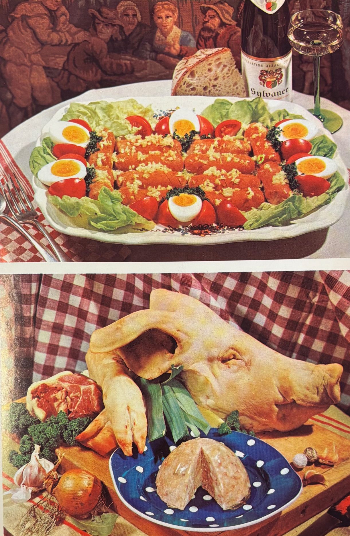 (*NEW ARRIVAL*) (Alsatian) Joseph Koscher, Antoine Diss, Francis Hinault & Charles Euler. Le Recettes de la Table Alsacienne