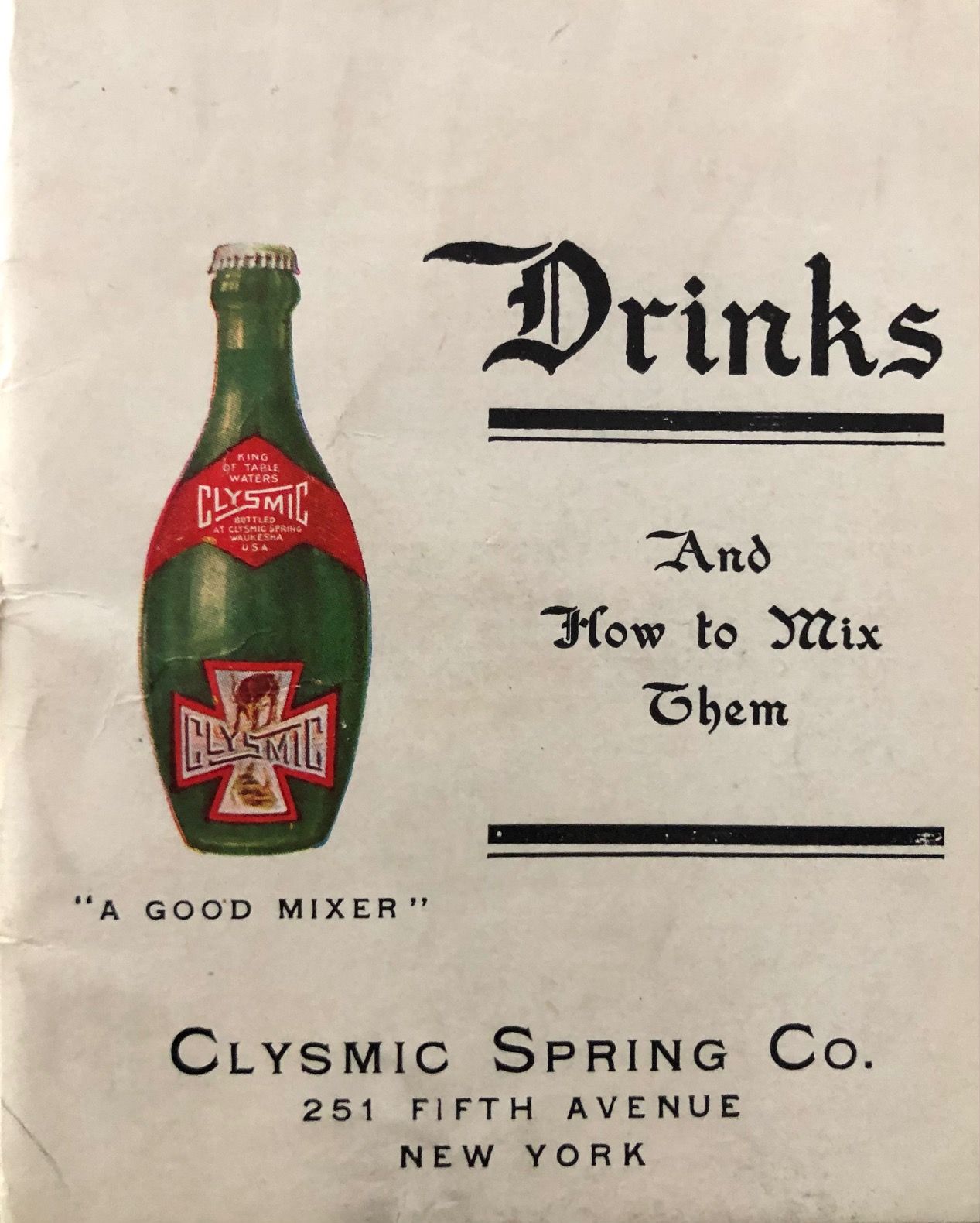 (Cocktails) Clysmic Spring. Drinks and How to Mix Them