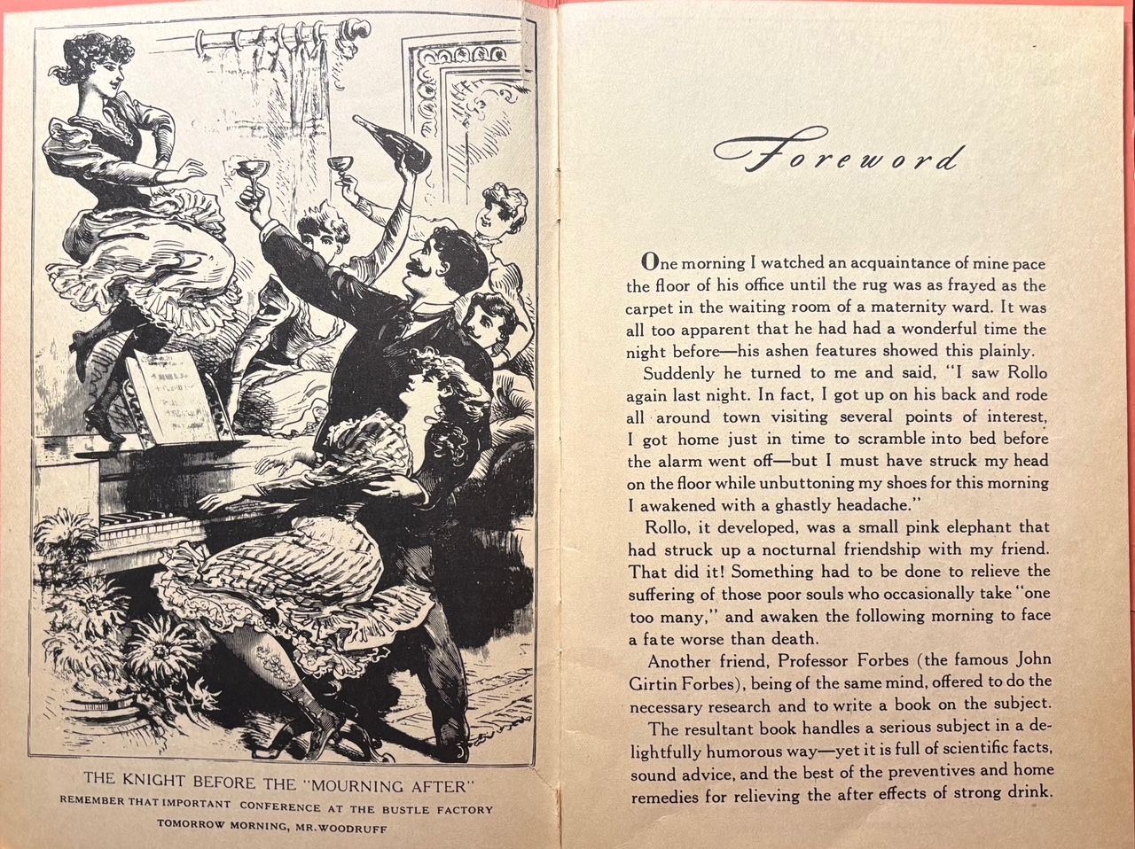 (*NEW ARRIVAL*) (Alcohol) John Girtin Forbes. The Mourning After