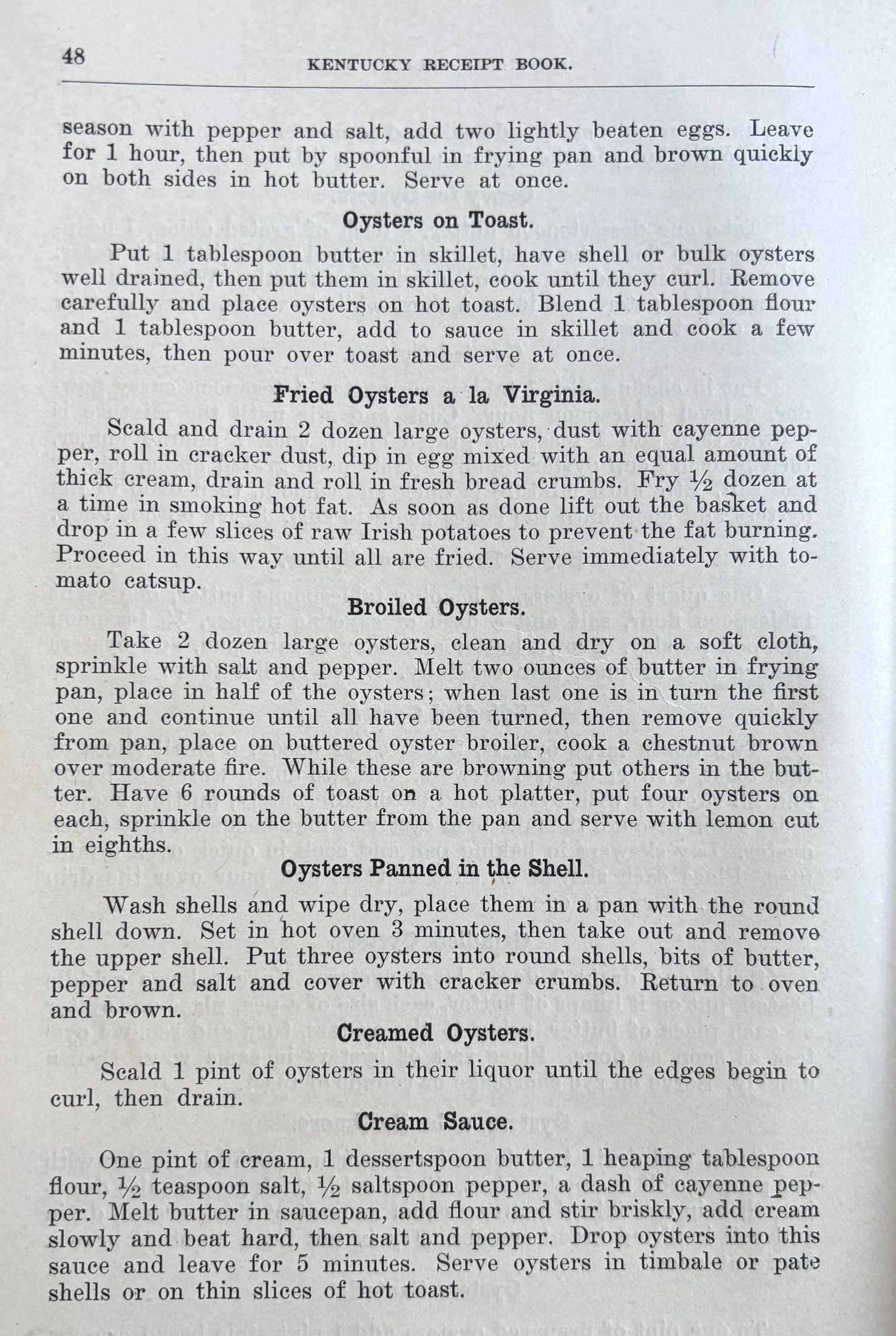 (*NEW ARRIVAL*) (Southern - Kentucky) Mary Harris Frazer. Kentucky Receipt Book