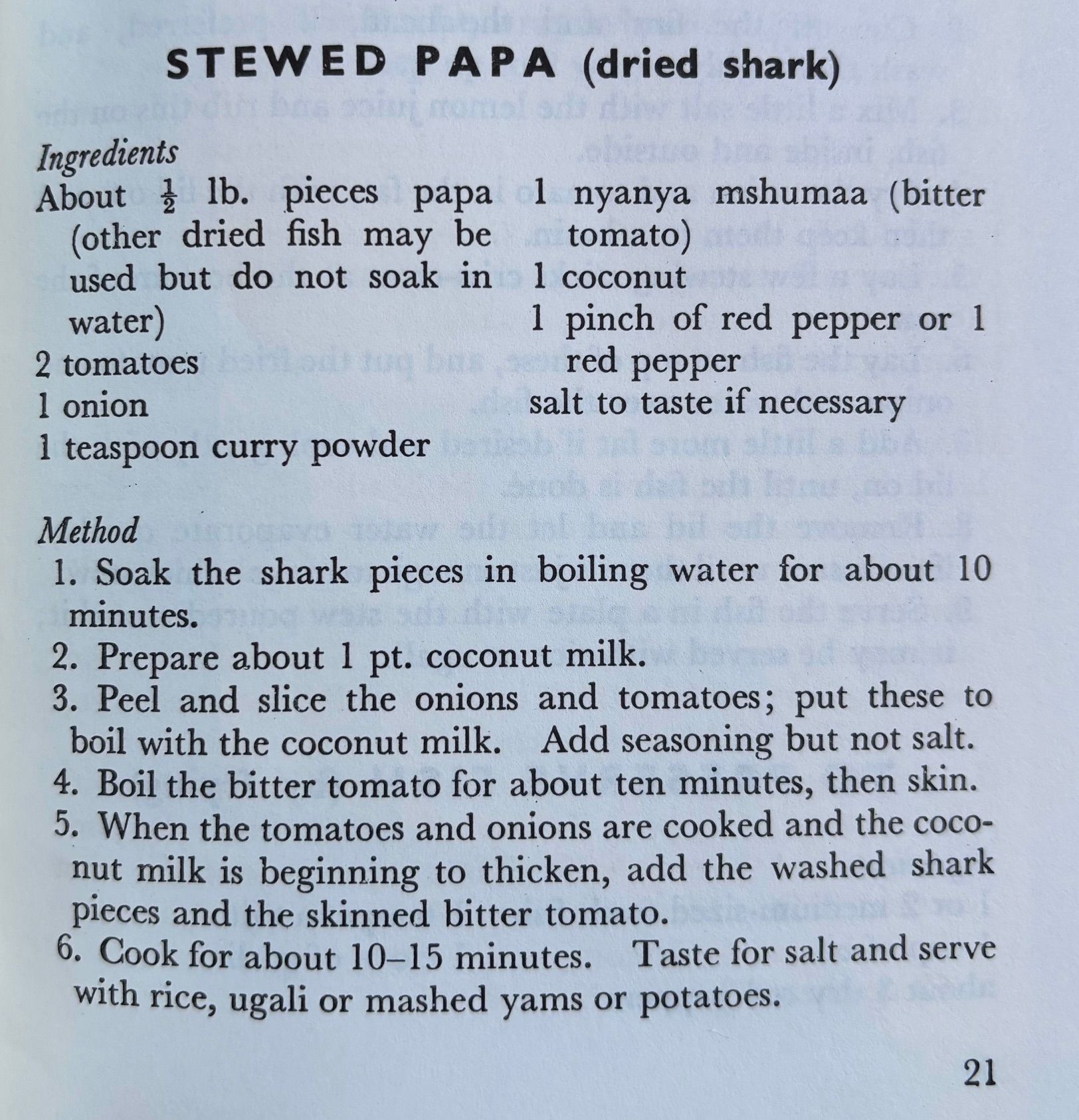 (*NEW ARRIVAL*) (African) Eva Pendaeli-Sarakikya & Sister Agnesa Blaser. Recipe Book for Tanzania