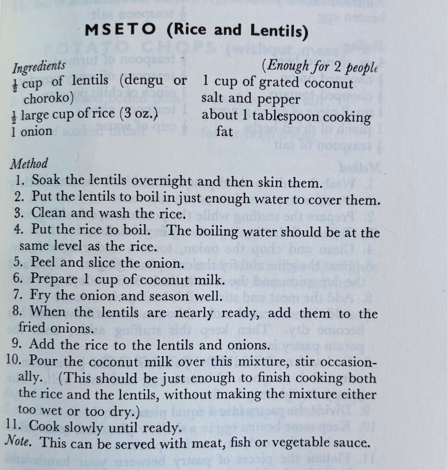 (*NEW ARRIVAL*) (African) Eva Pendaeli-Sarakikya & Sister Agnesa Blaser. Recipe Book for Tanzania