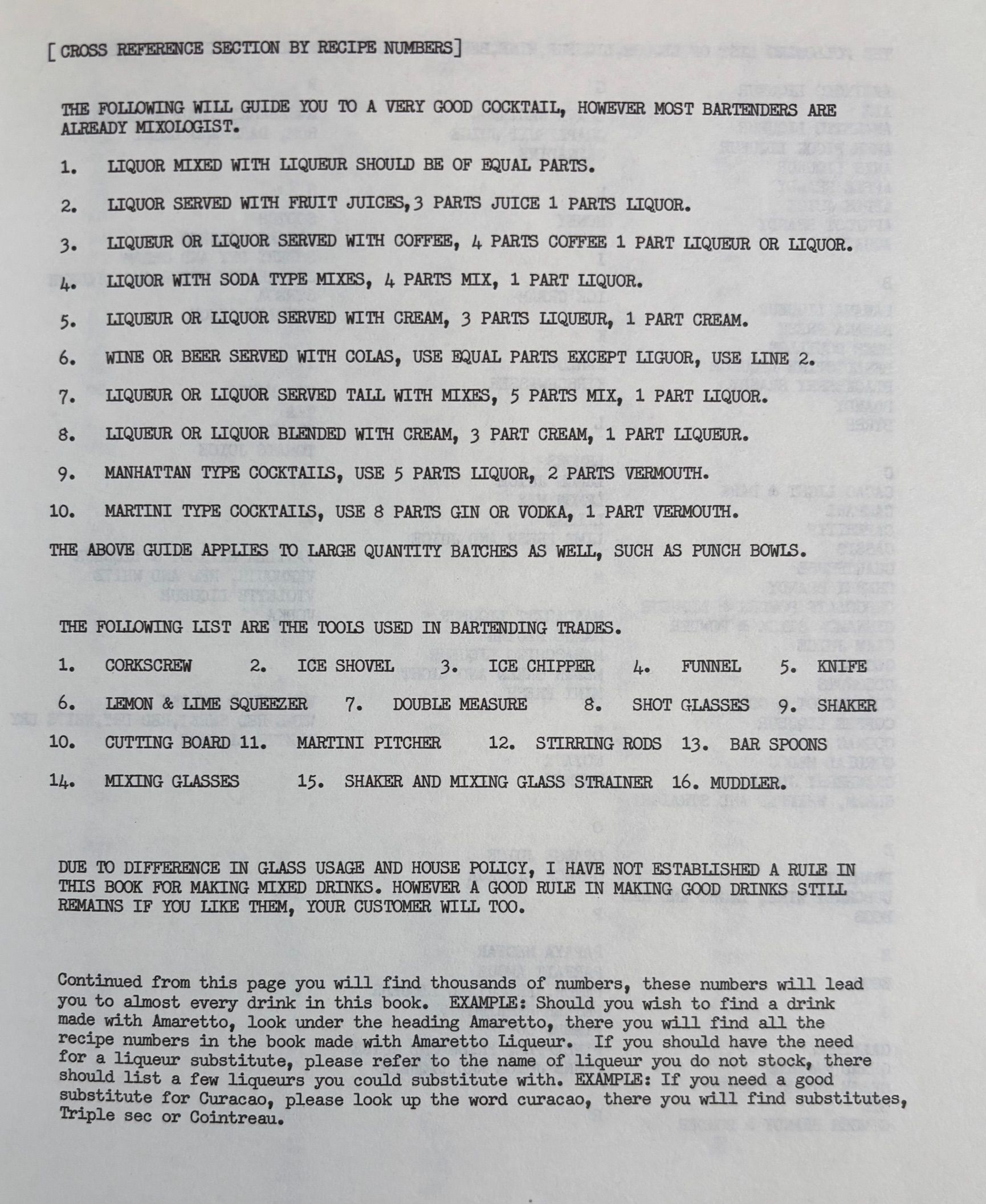 (*NEW ARRIVAL*) (Cocktails) James W. Johnson. Le Grand Mixology International Bartender's Guide