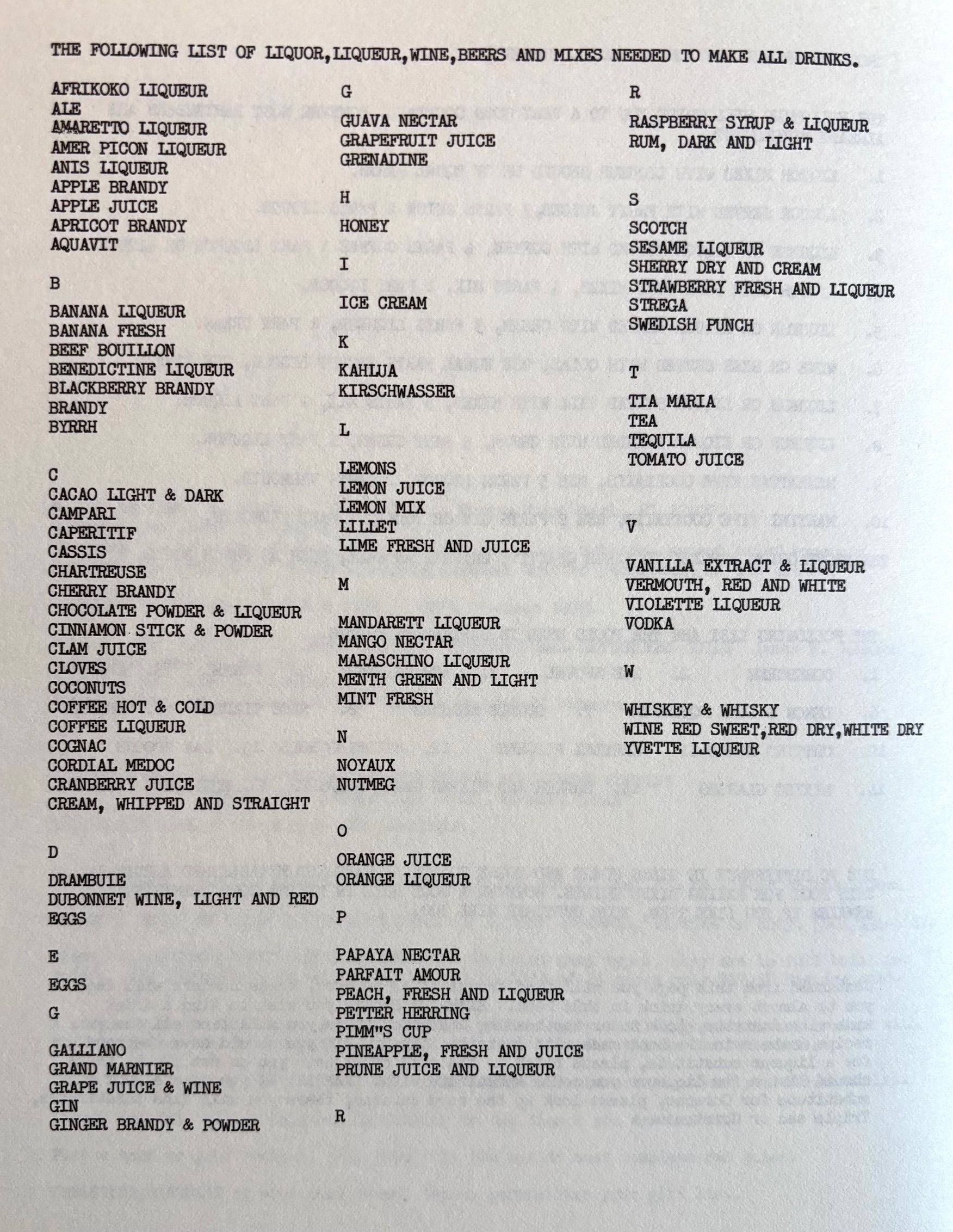 (*NEW ARRIVAL*) (Cocktails) James W. Johnson. Le Grand Mixology International Bartender's Guide