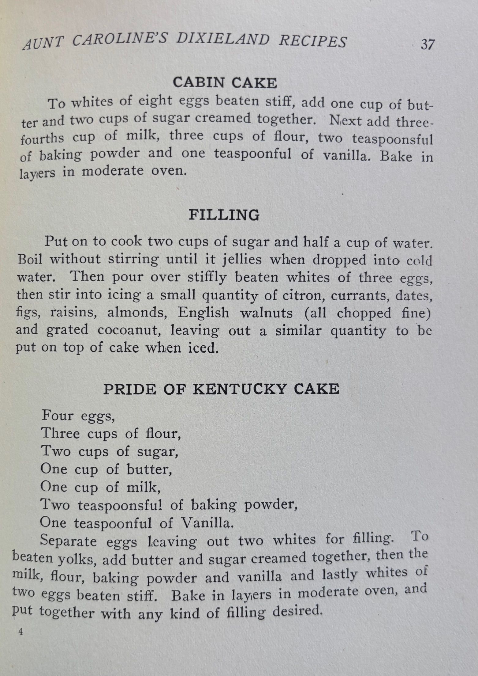 (Southern - African American) McKinney, Emma & William. Aunt Caroline's Dixieland Recipes: A Rare Collection of Choice Southern Dishes.
