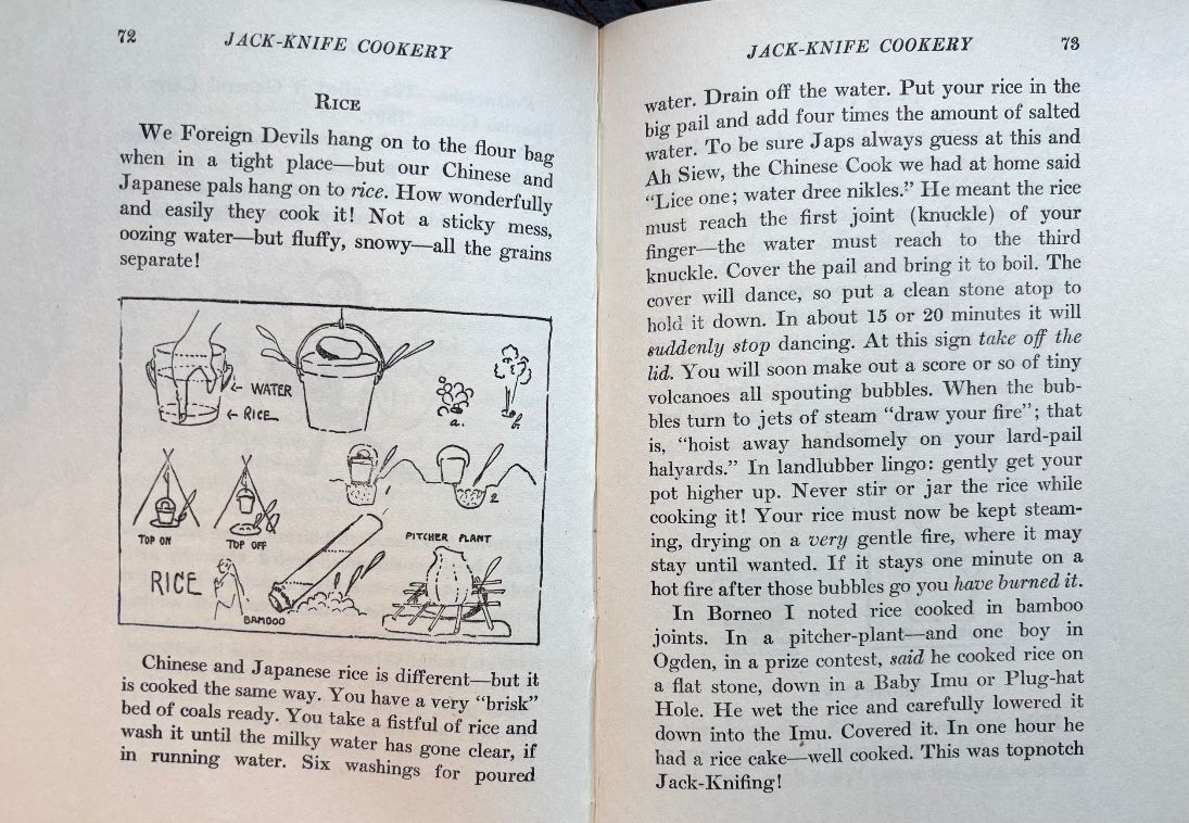 (*NEW ARRIVAL*) (Outdoors) James Austin Wilder. Jack-Knife Cookery