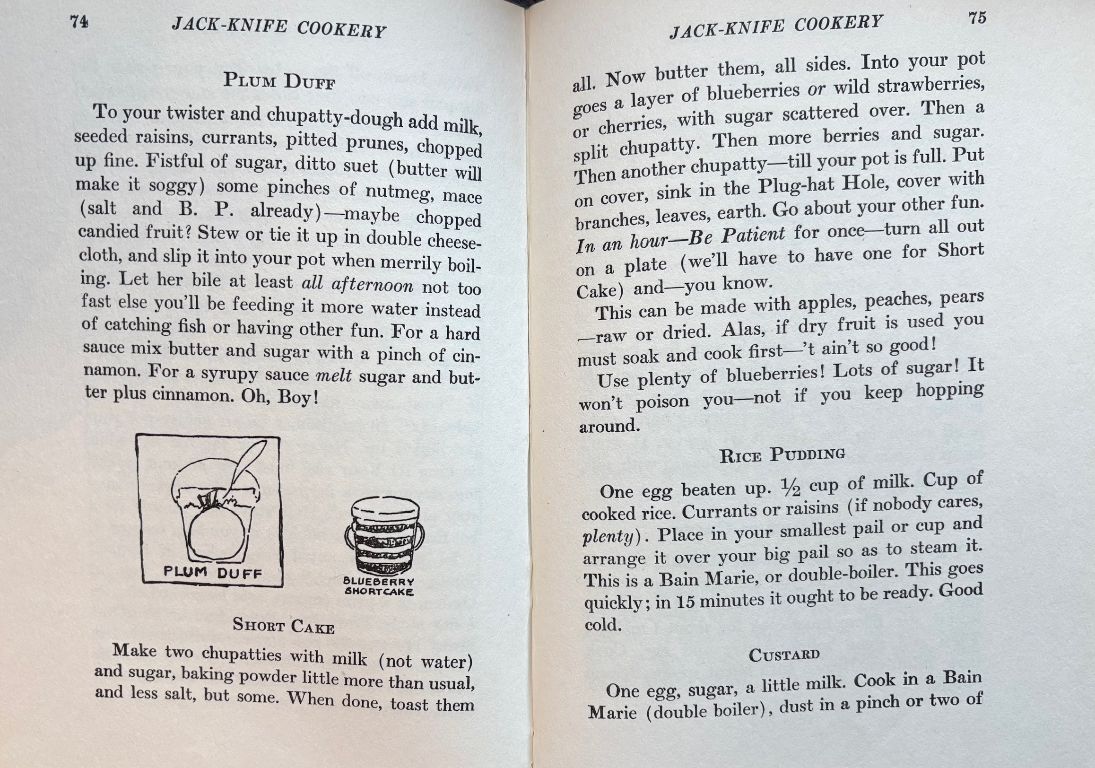 (*NEW ARRIVAL*) (Outdoors) James Austin Wilder. Jack-Knife Cookery