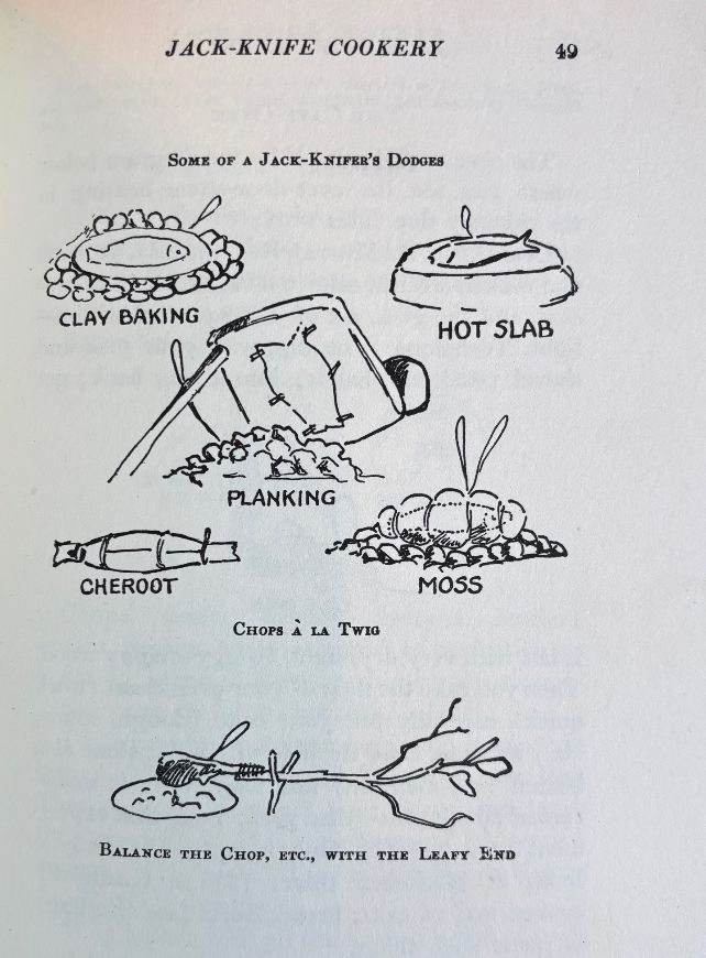 (*NEW ARRIVAL*) (Outdoors) James Austin Wilder. Jack-Knife Cookery