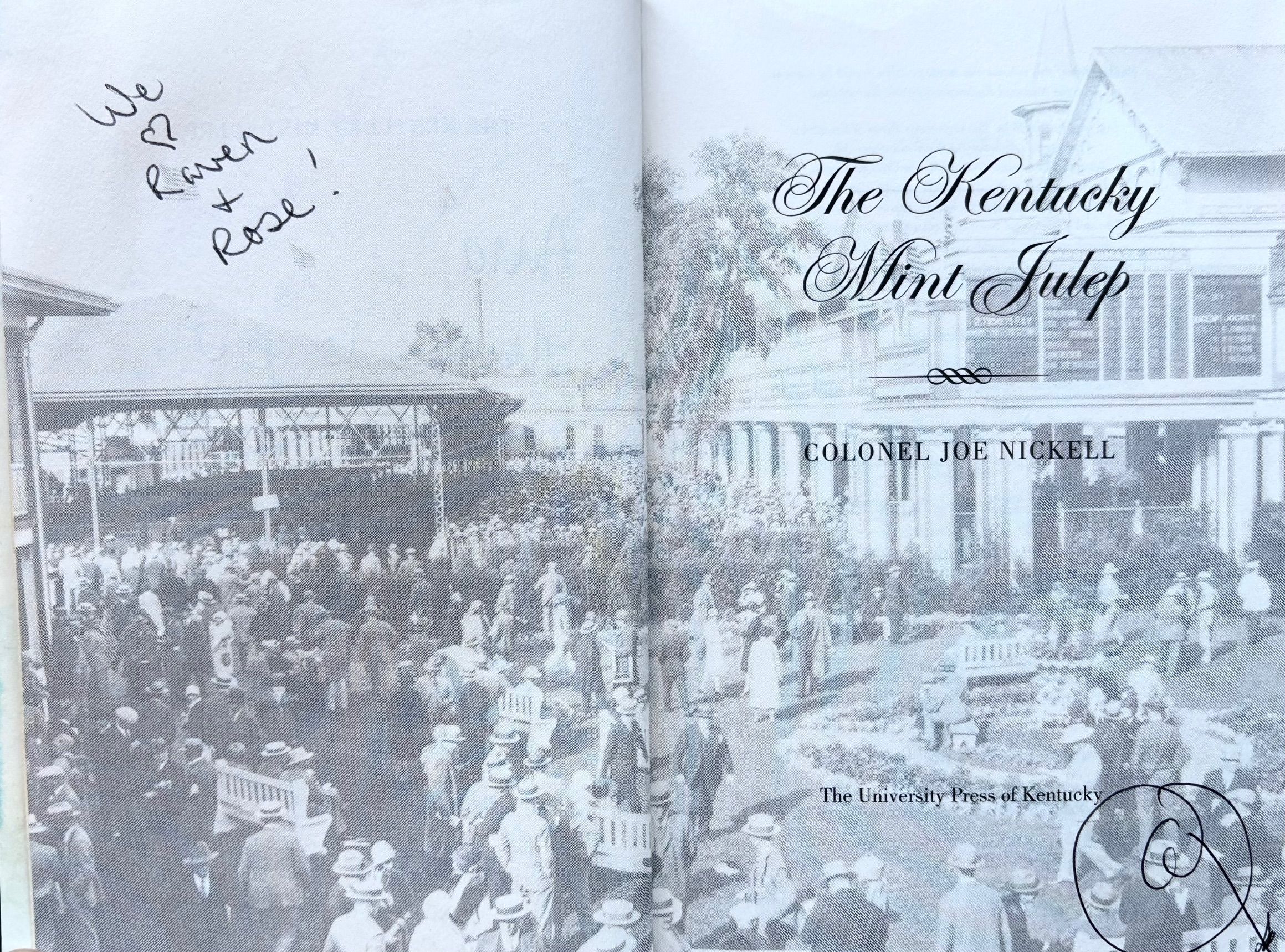 (*NEW ARRIVAL*) (Cocktails) Colonel Joe Nickell. The Kentucky Mint Julep