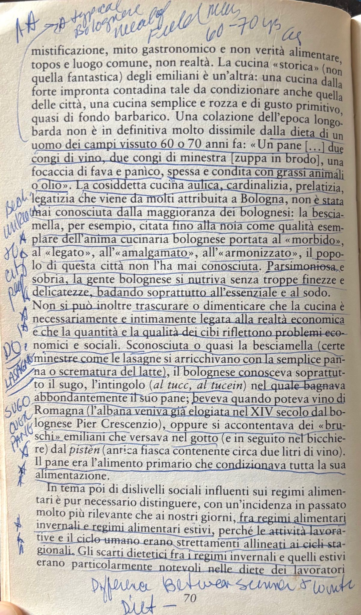 (*NEW ARRIVAL*) (Italian) Piero Camporesi. Alimentazione Folclore Societa