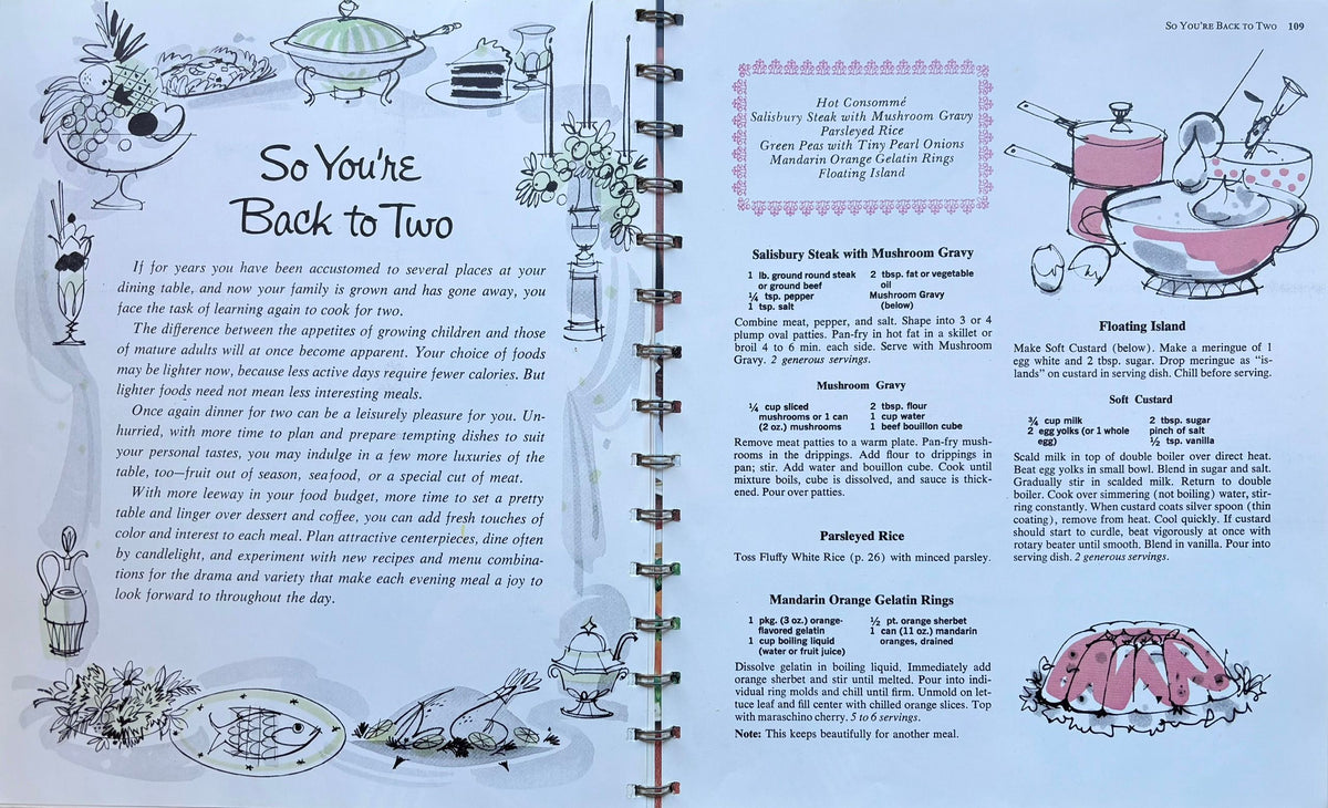 (Couples) Betty Crocker. Betty Crocker's New Dinner for Two Cookbook