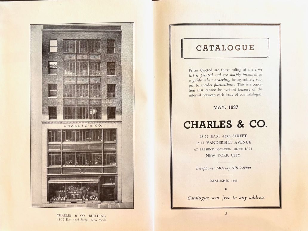 (*NEW ARRIVAL*) (Grocers) Charles & Co. Catalogue