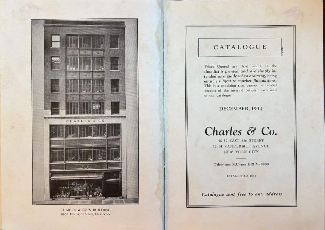 (*NEW ARRIVAL*) (Grocers) Charles & Co. Catalogue