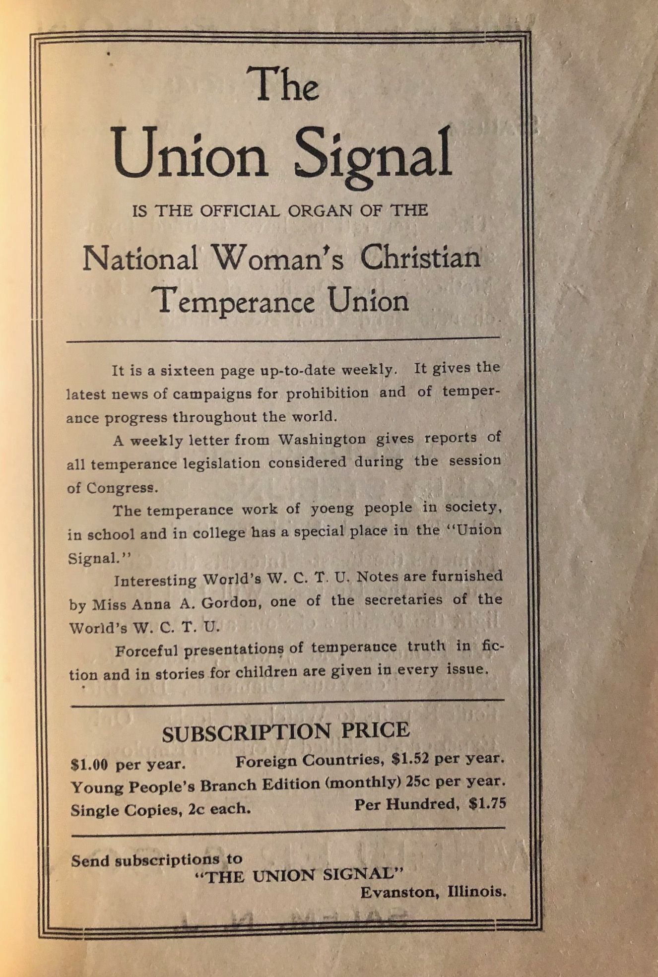 (New Jersey) Young Woman's Christian Temperance Union. Y's Cook-Book for Wise Cooks