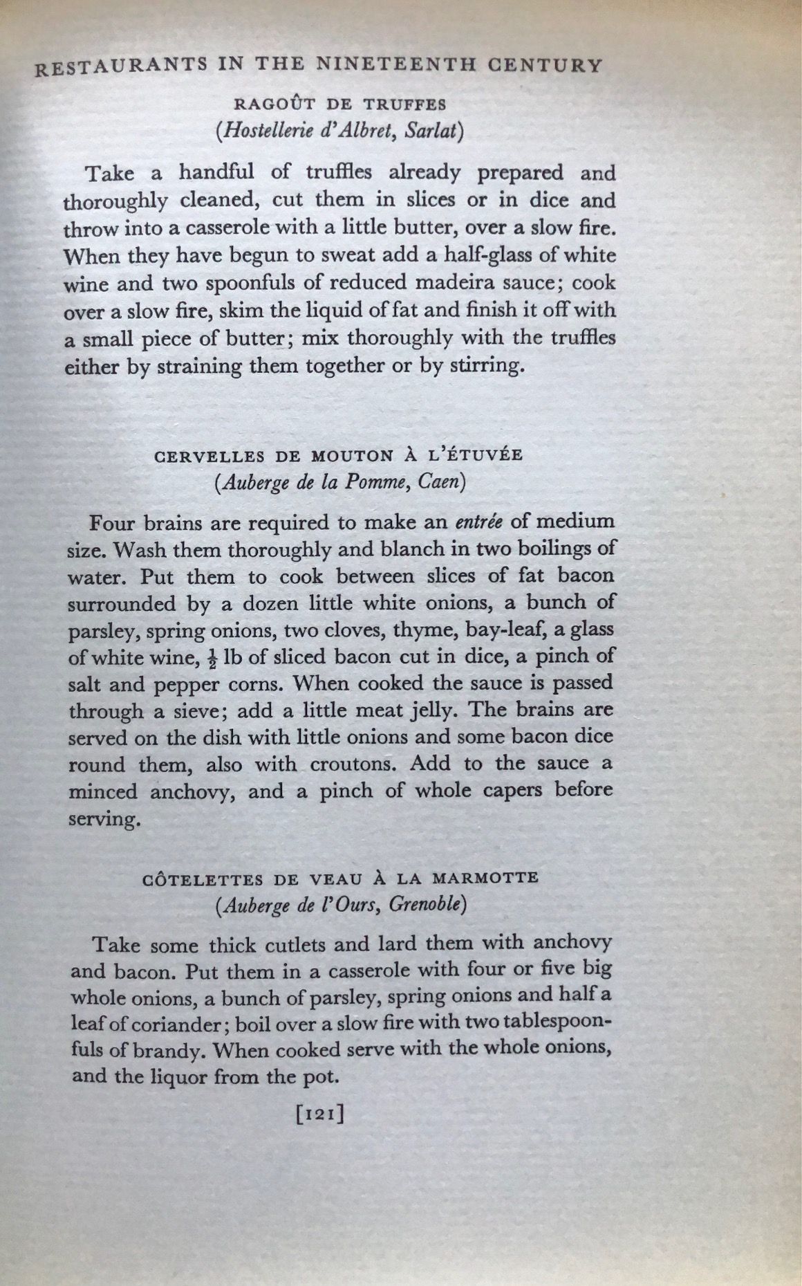 (Food History) Pierre Andrieu. Fine Bouche: A History of the Restaurant in France