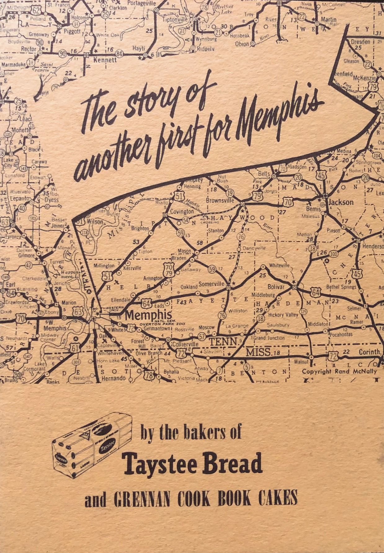 (*NEW ARRIVAL*) (Southern - Tennessee) Taystee Bread. The Story of Another First for Memphis